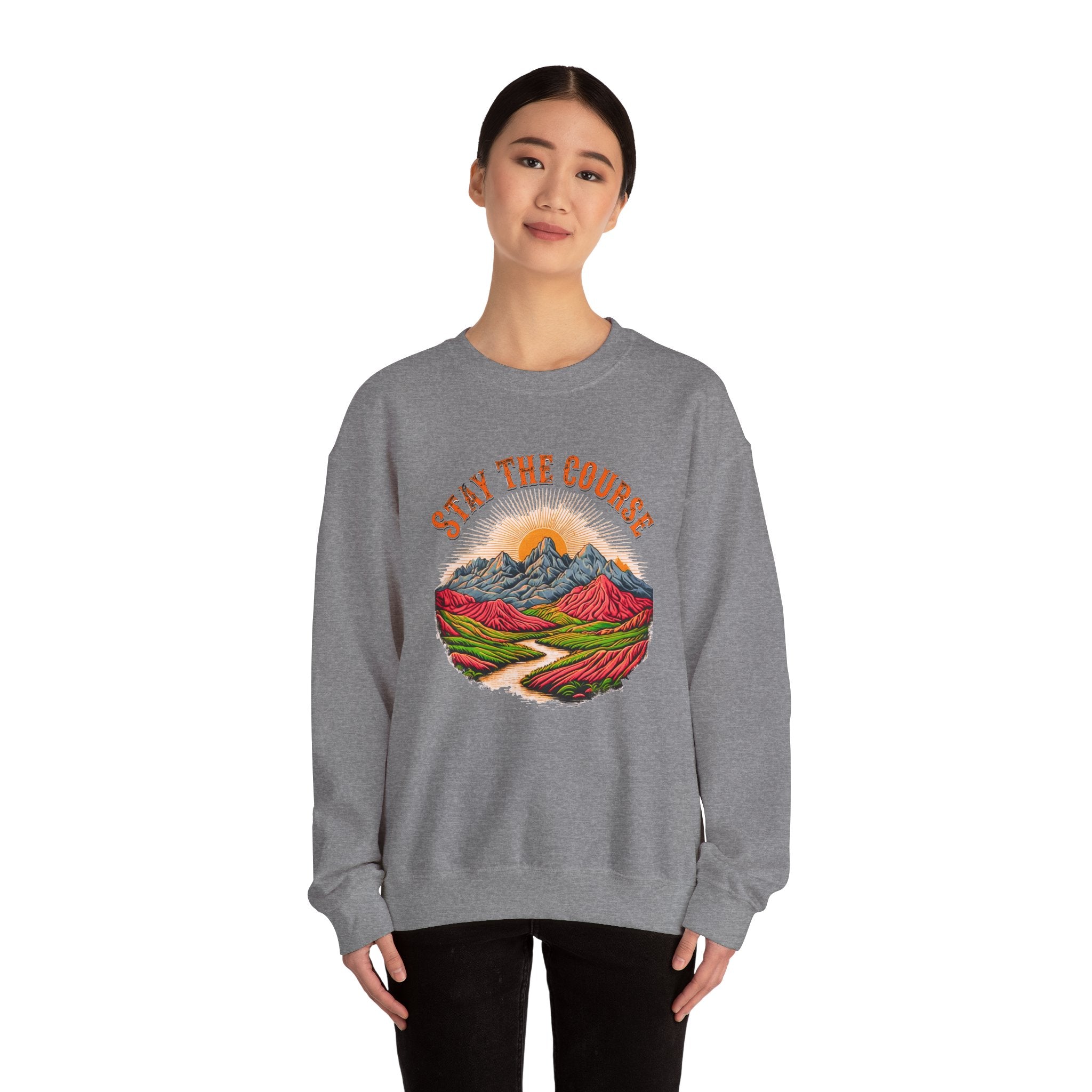 Stay the Course Sweatshirt - Scenic Mountain Crewneck