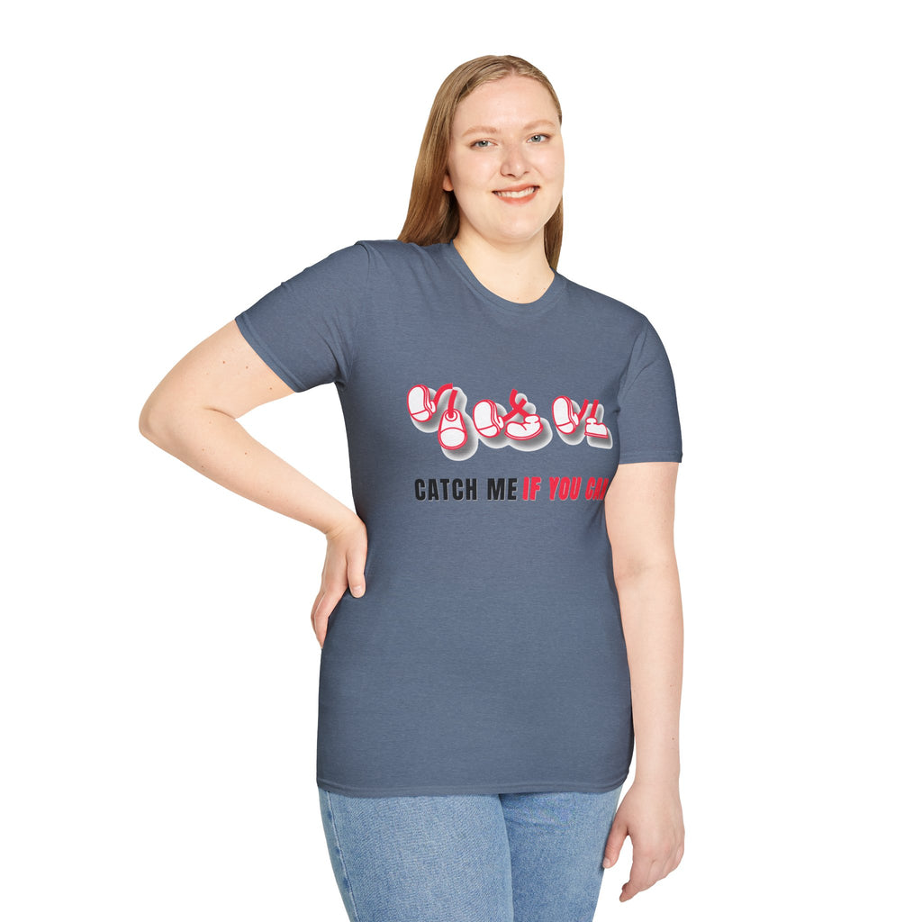 Catch Me If You Can T-Shirt, Funny Graphic Tee, Flirty Cute Shirt, Trendy Unisex Tee, Gift for Him Her