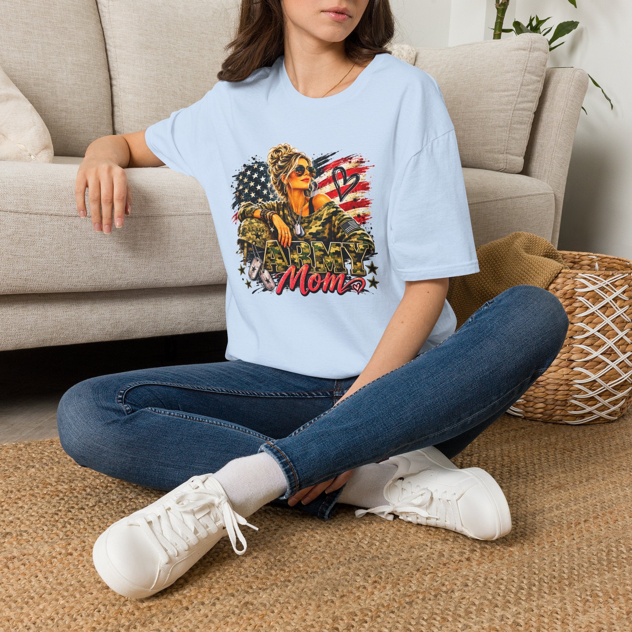 Military Mom Shirt, Patriotic Mom T Shirt, American Flag Shirt, Army Mom Gift, Military Mom Gift, USA Mom Tee