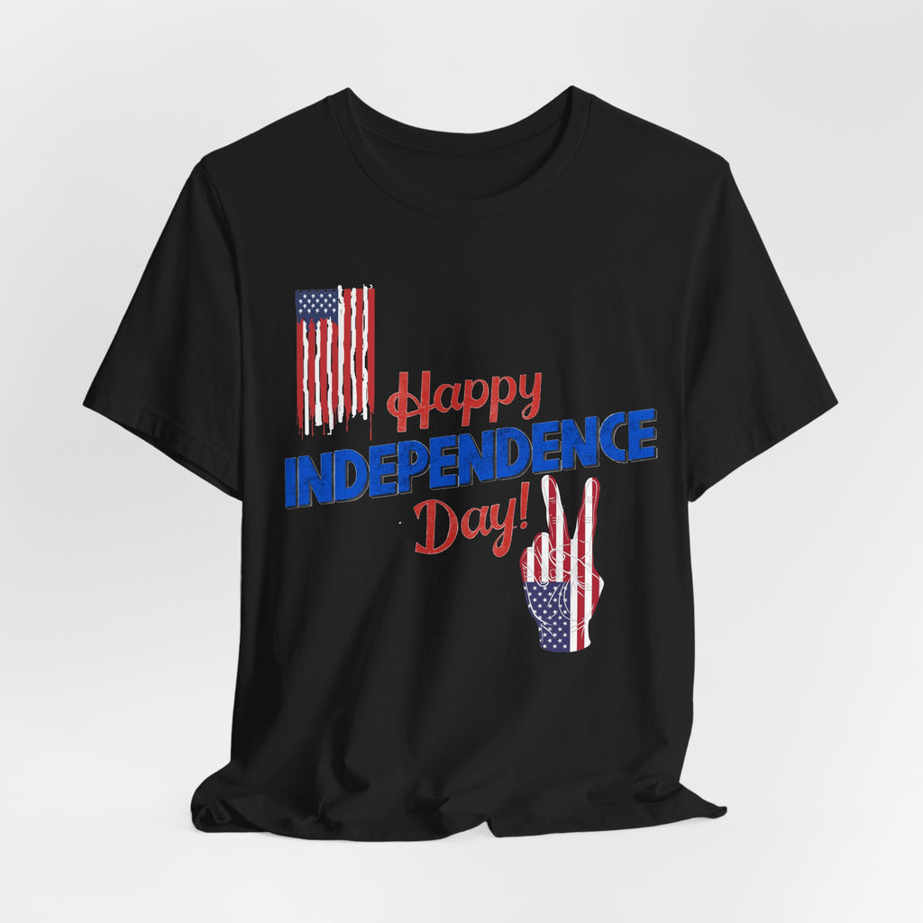 Happy Independence Day Shirt, Patriotic 4th of July T-Shirt, USA Flag Shirt, American Independence Day Tee