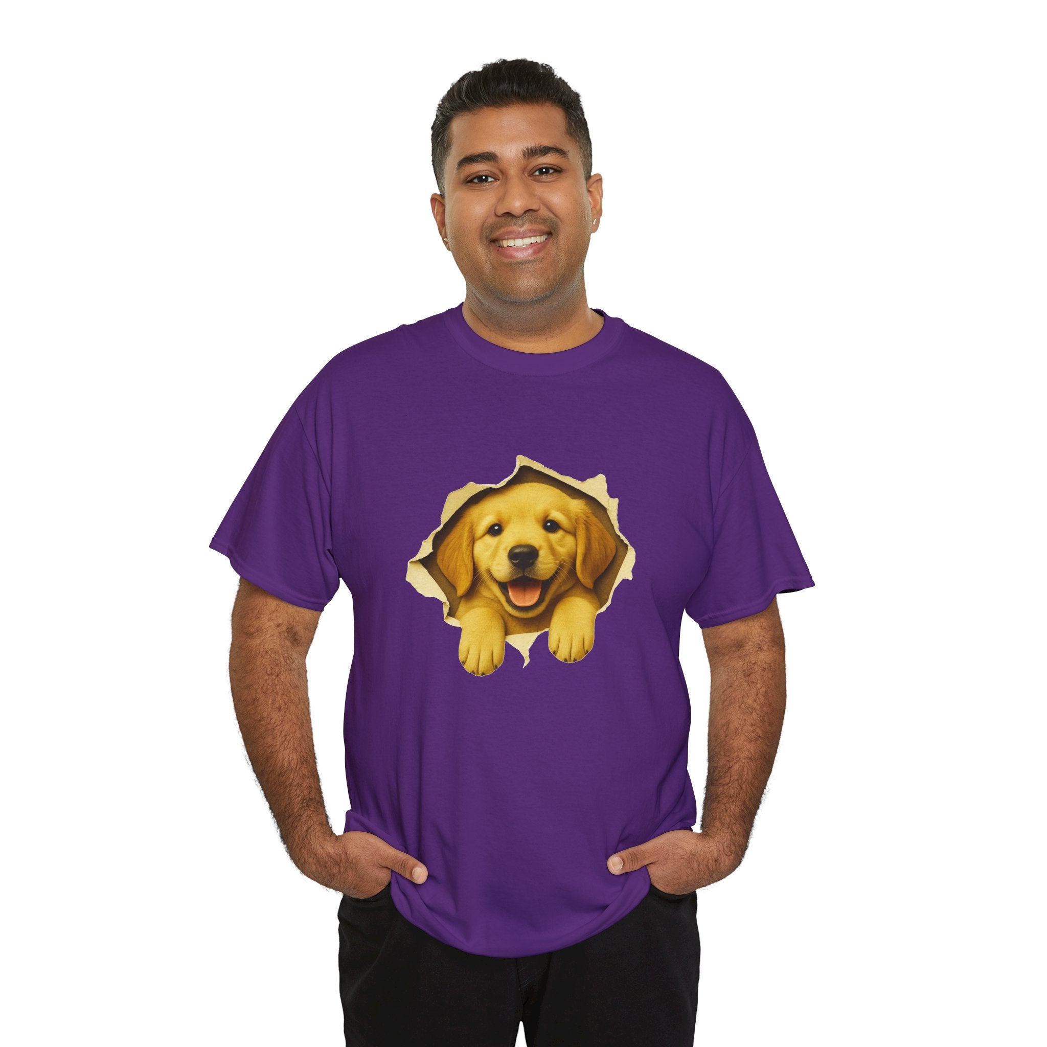 Golden Retriever Peekaboo Shirt, Cute Dog Lover T-Shirt, Funny Puppy Tee, Golden Retriever Gift, Pet Lover Graphic Shirt
