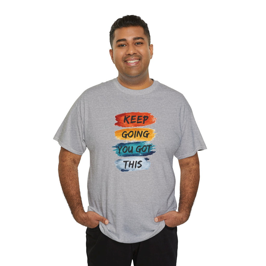 Keep Going You Got This Tee  Motivational Watercolor Brushstroke T-Shirt