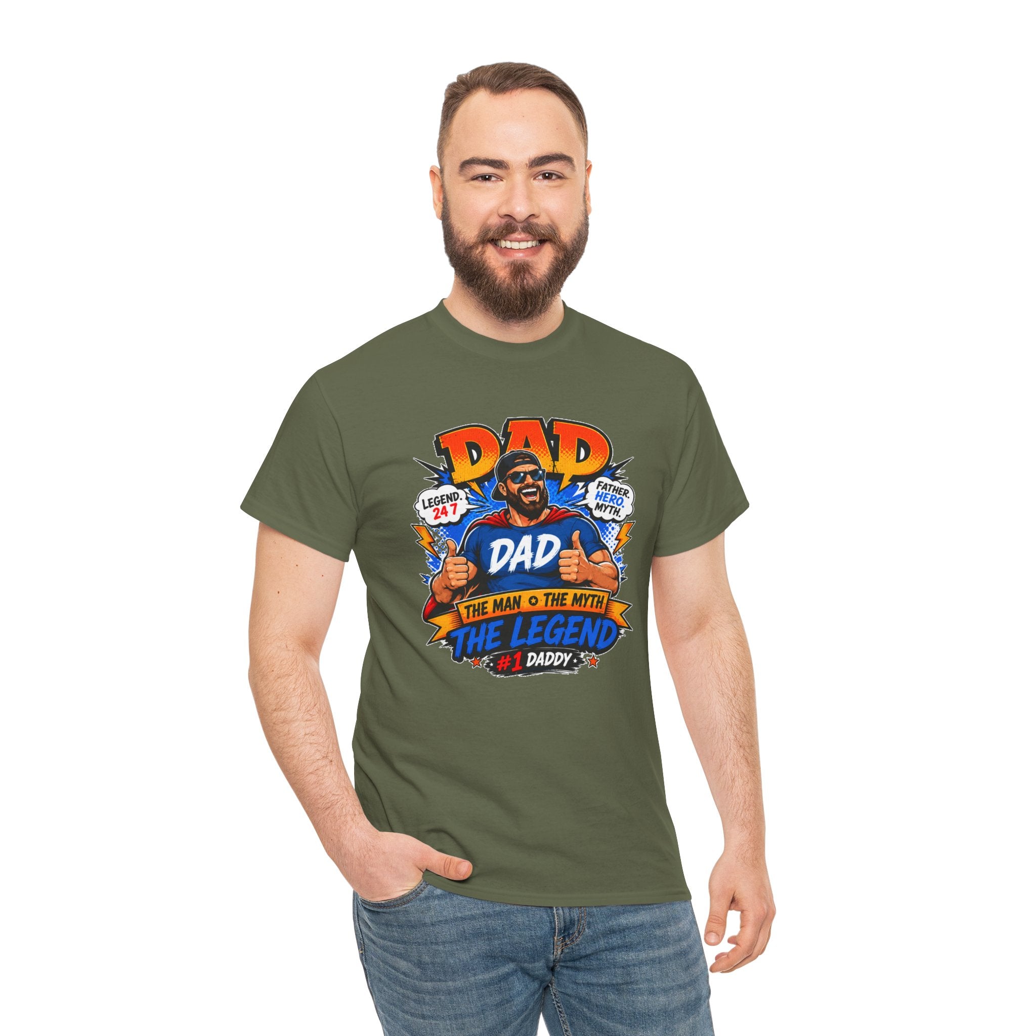 Funny Dad Shirt, Dad The Legend Tee, Father's Day Gift for Dad, Cool Dad Graphic T-Shirt, Best Dad Ever Shirt, Dad Gift