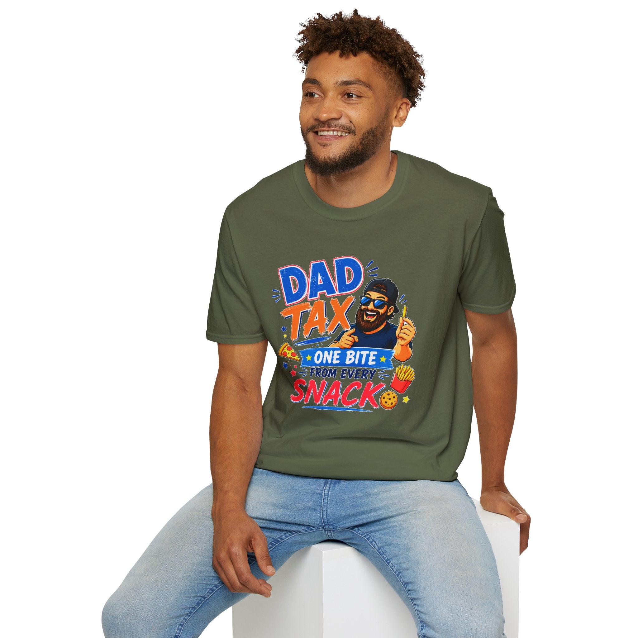Funny Dad Tax Shirt, One Bite From Every Snack T-Shirt, Dad Joke Tee, Gift for Dad, Daddy Shirt, Father's Day Gift, Food Lover Dad Tee