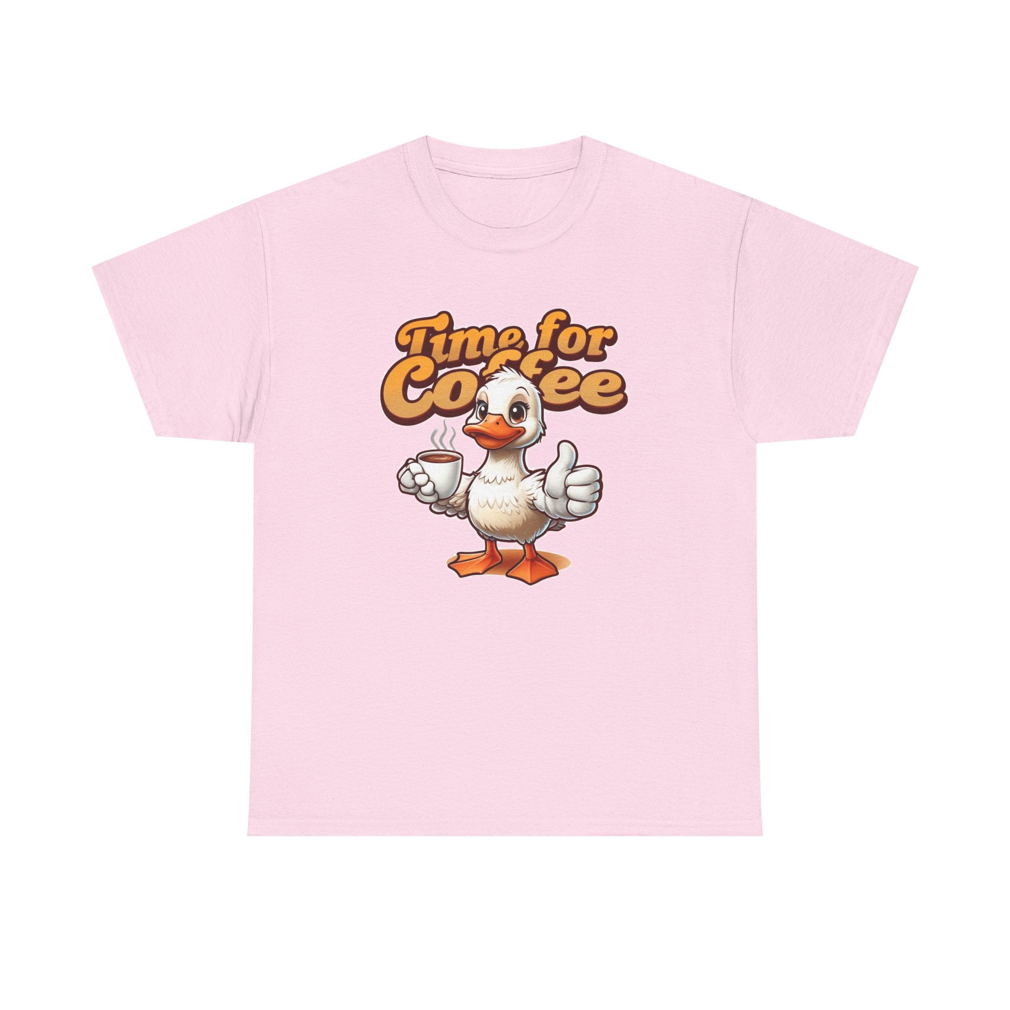 Time for Coffee Duck Shirt, Funny Duck T-Shirt, Cute Animal Graphic Tee, Coffee Lover Shirt, Unisex Funny Tee, Gift Idea