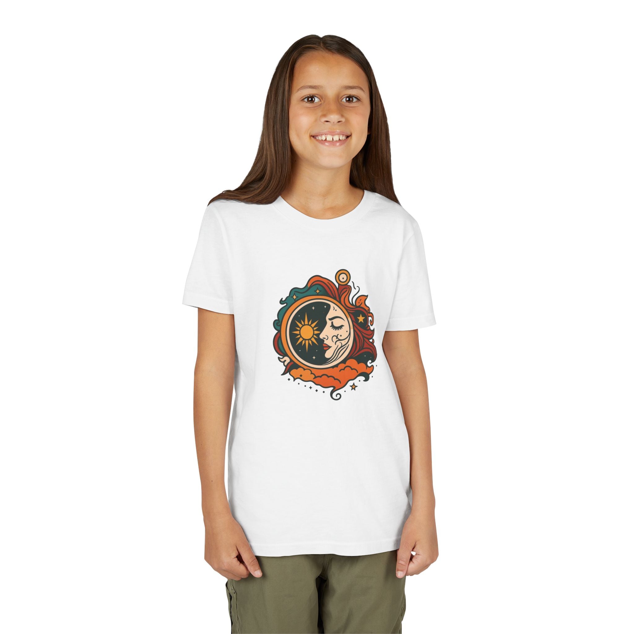 Youth Tee — Sun & Moon Yin Yang Kids Graphic T‑Shirt