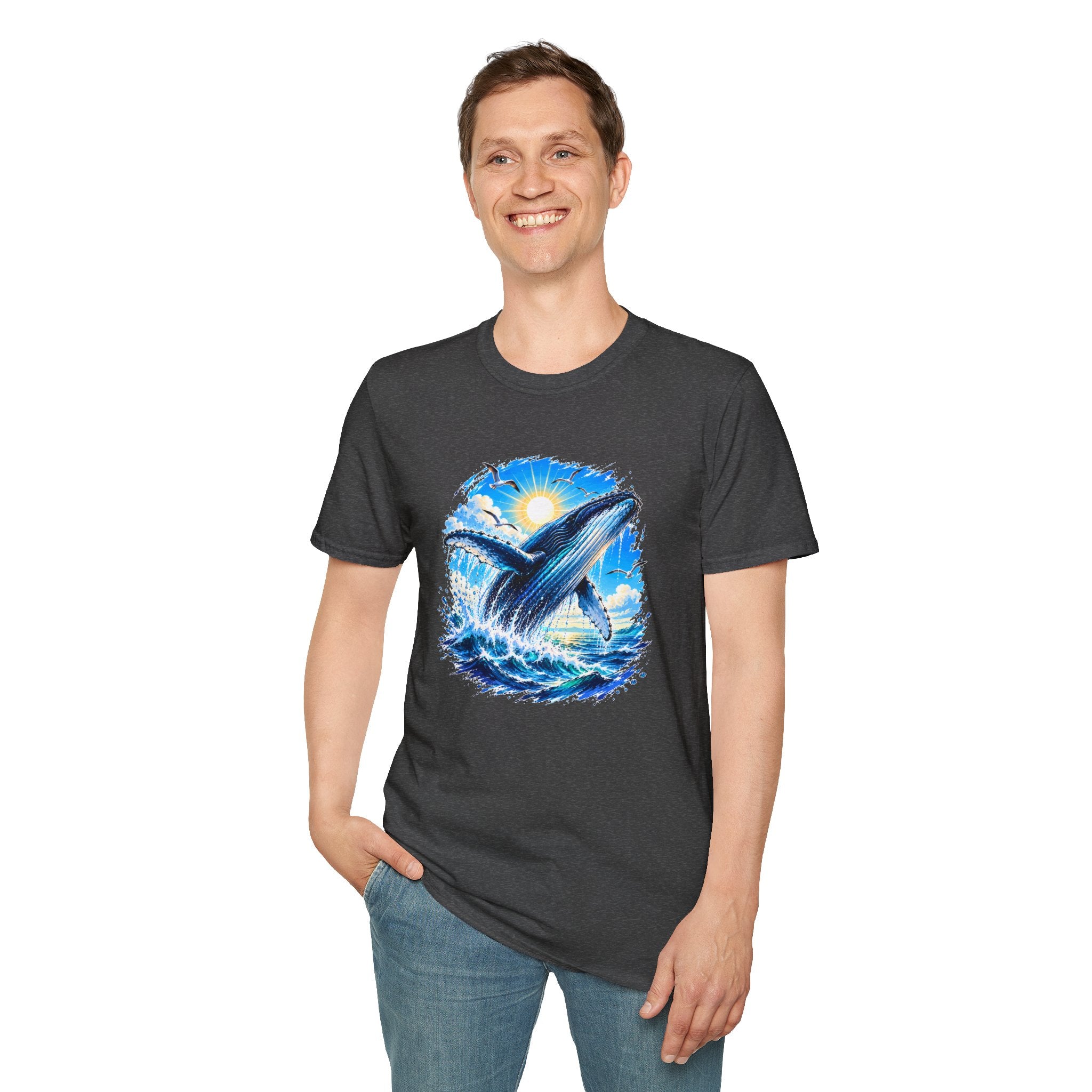 Whale Shirt, Ocean T-Shirt, Humpback Whale Shirt, Sea Life Tee, Beach Lover Gift, Ocean Lover Shirt