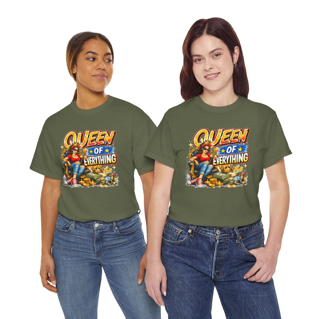 Queen of Everything Shirt | Funny Queen Graphic Tee | Gift for Mom | Boss Lady Shirt | Retro Vintage Tee