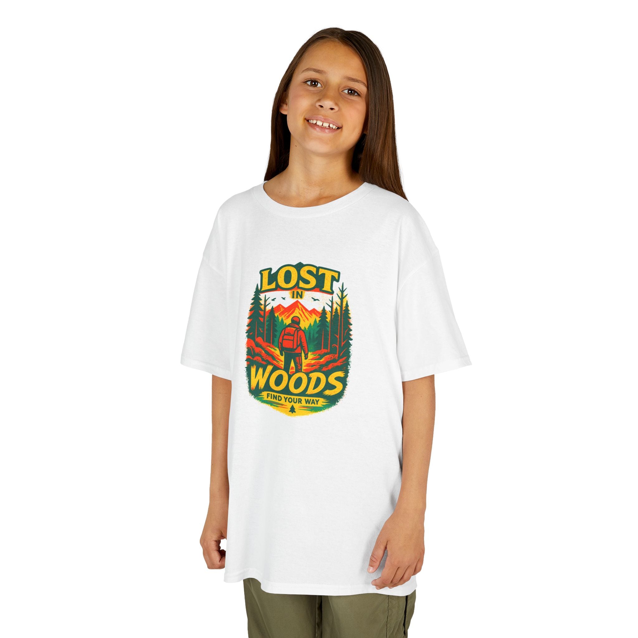 Kids Lost in Woods Shirt | Camping Adventure Tee | Nature Graphic T-Shirt