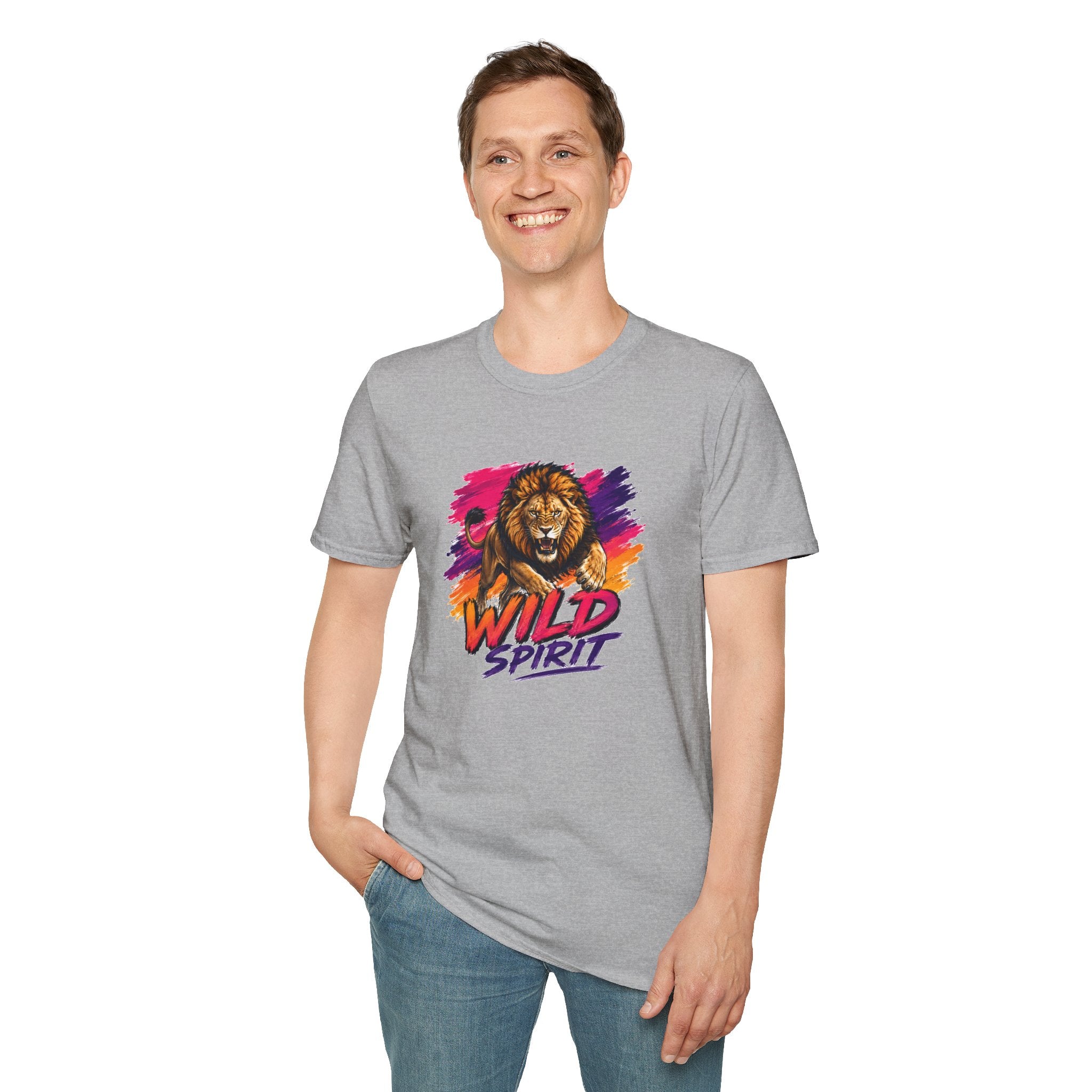 Lion T Shirt, Wild Spirit Shirt, Lion Graphic Tee, Animal Lover Shirt, Wildlife Shirt, Unisex T Shirt, Nature Gift