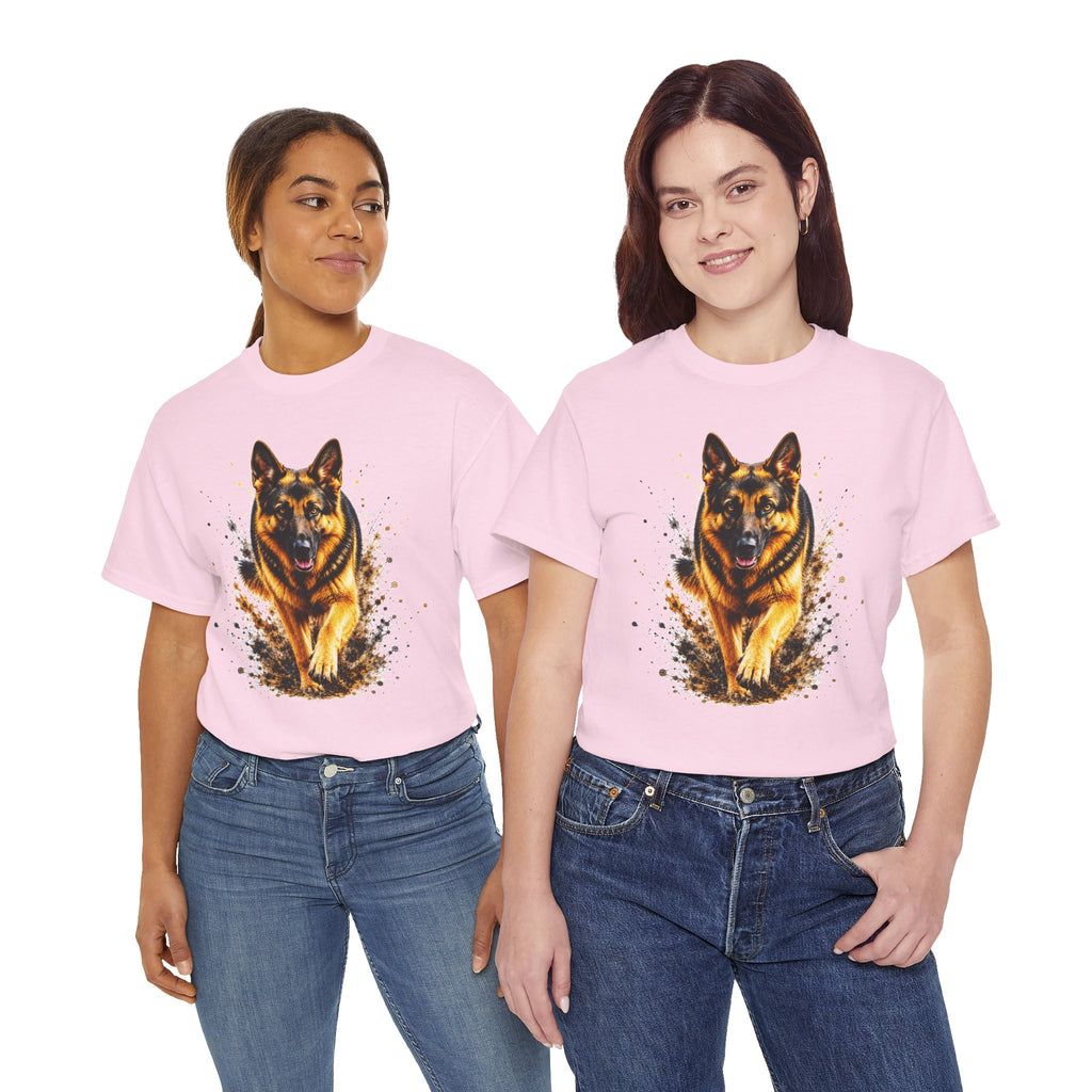 German Shepherd Running T-Shirt, German Shepherd Graphic Tee, Dog Lover Shirt, Unisex German Shepherd Tee, Gift for Dog Owner, K9 Animal Shirt