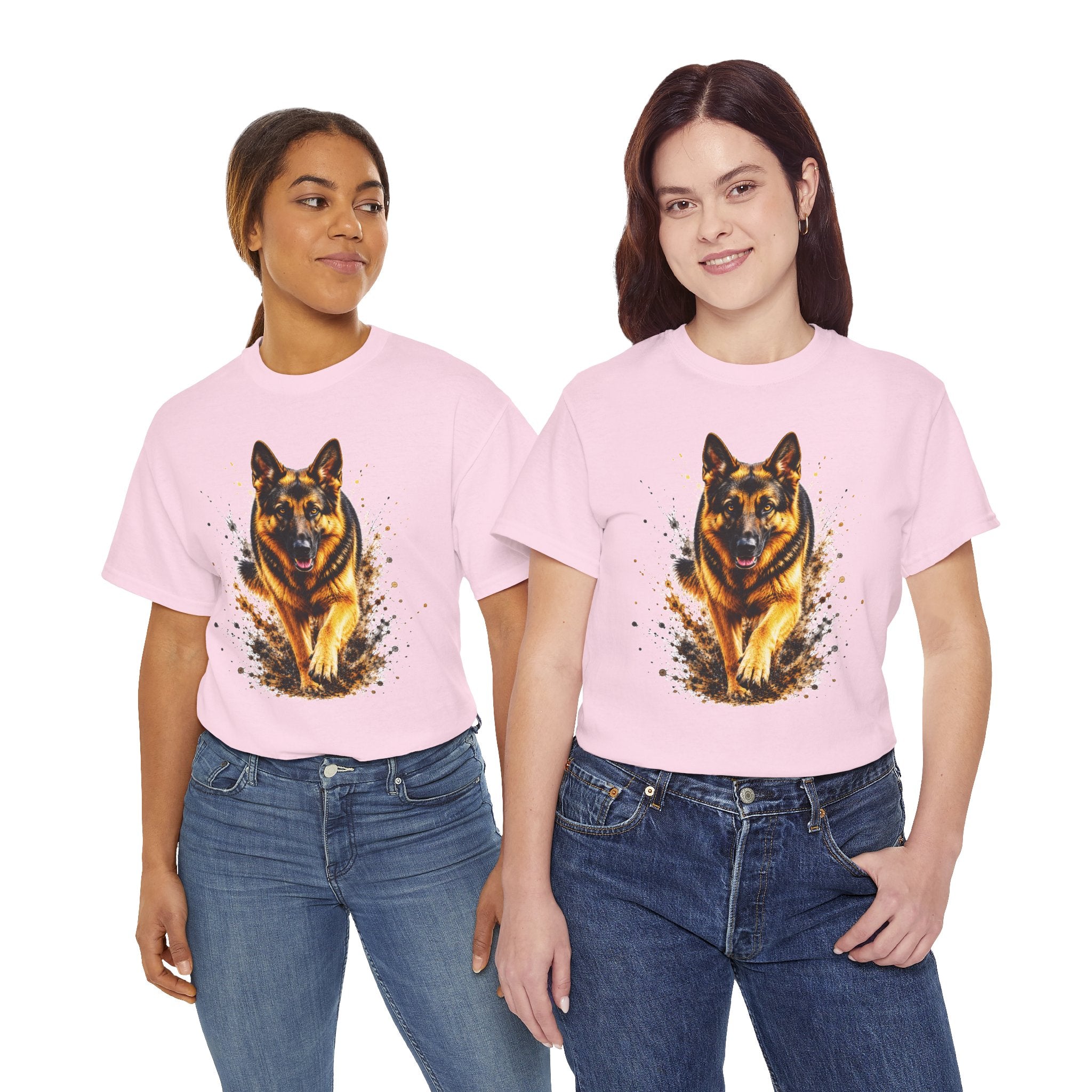 German Shepherd Running T-Shirt, German Shepherd Graphic Tee, Dog Lover Shirt, Unisex German Shepherd Tee, Gift for Dog Owner, K9 Animal Shirt