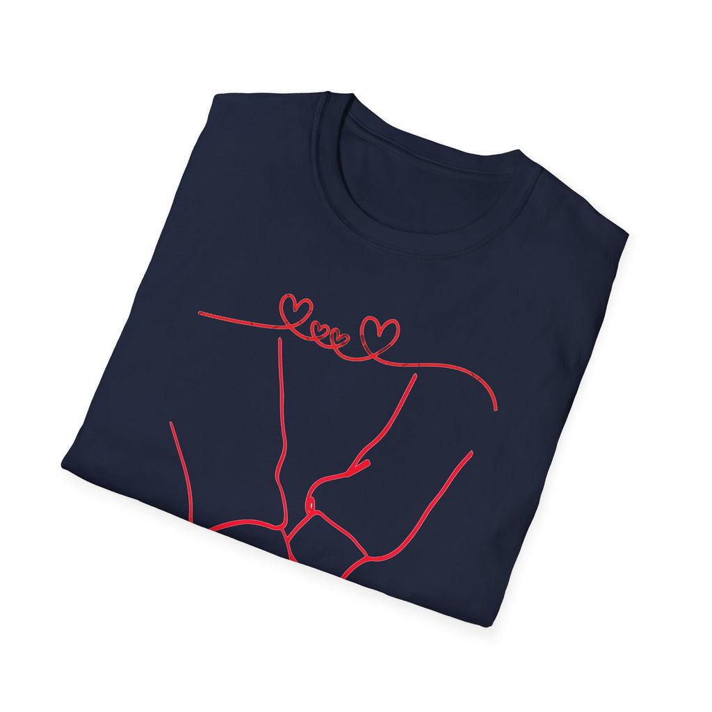 Couple Holding Hands Shirt, Matching Couple Gift, Minimalist Love Line Art T Shirt, Romantic Anniversary Gift for Him Her, Valentines Day Shirt