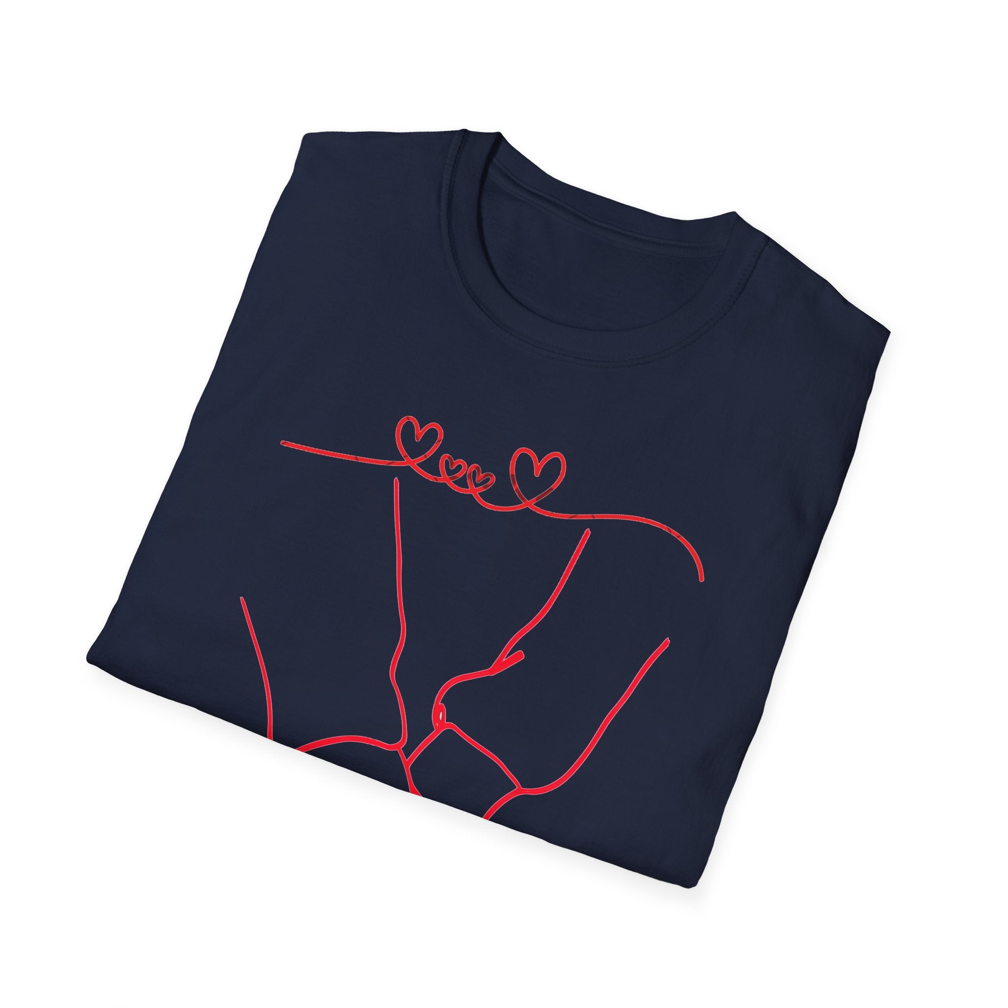 Couple Holding Hands Shirt, Matching Couple Gift, Minimalist Love Line Art T Shirt, Romantic Anniversary Gift for Him Her, Valentines Day Shirt
