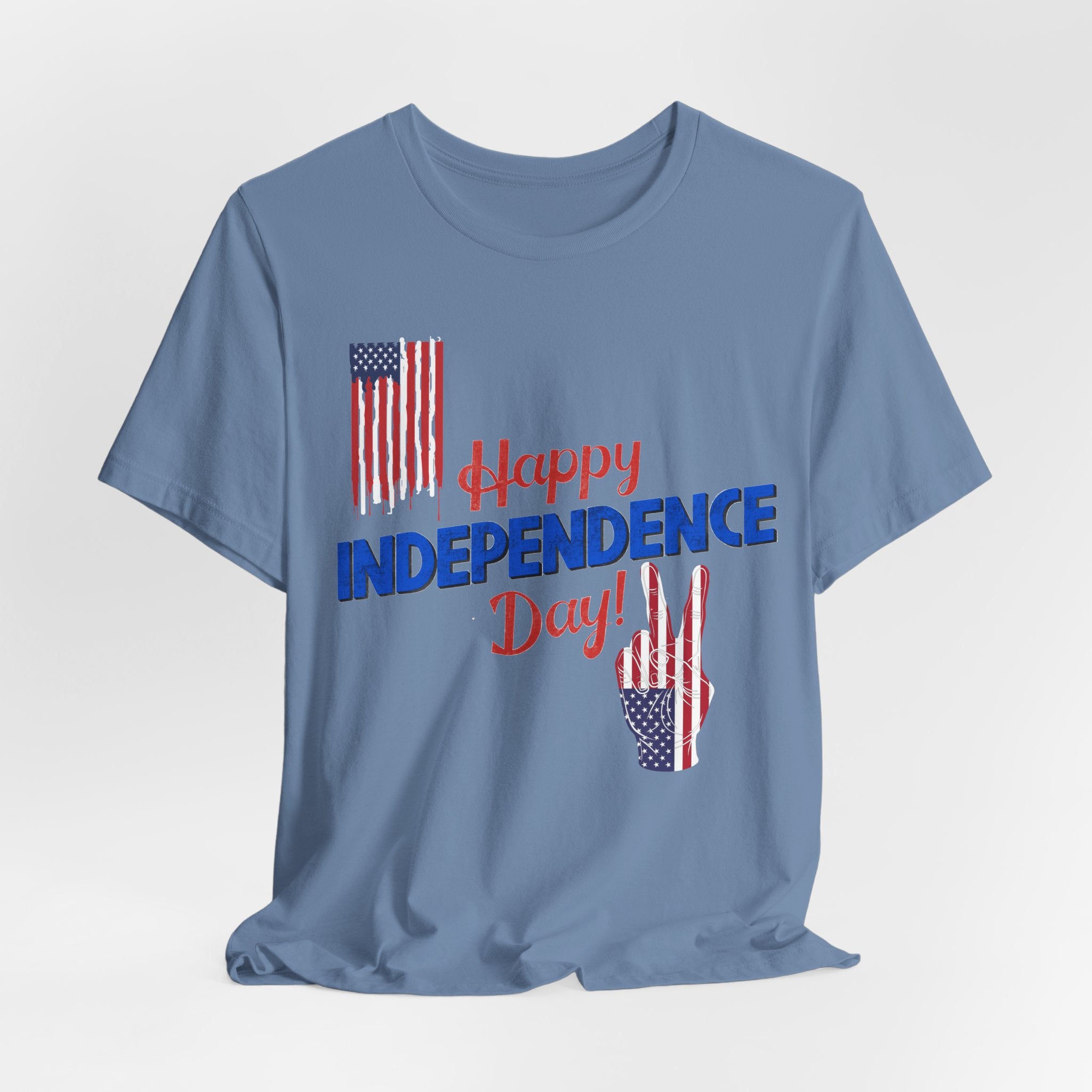 Happy Independence Day Shirt, Patriotic 4th of July T-Shirt, USA Flag Shirt, American Independence Day Tee