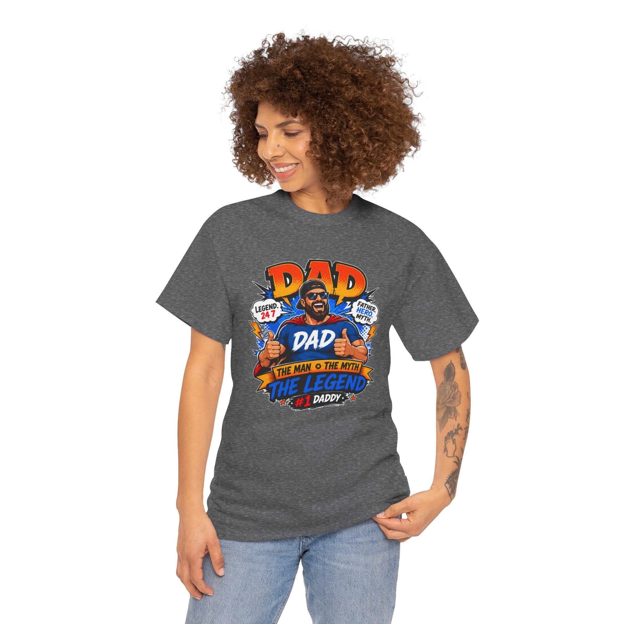 Funny Dad Shirt, Dad The Legend Tee, Father's Day Gift for Dad, Cool Dad Graphic T-Shirt, Best Dad Ever Shirt, Dad Gift