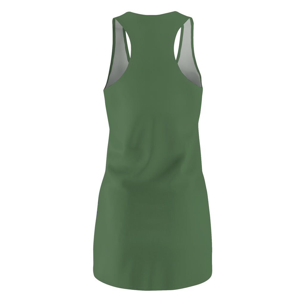 Colorful Horse Racerback Dress, Born to Ride Dress, Horse Lover Gift, Equestrian Summer Dress, Horse Graphic Dress, Casual Tank Dress
