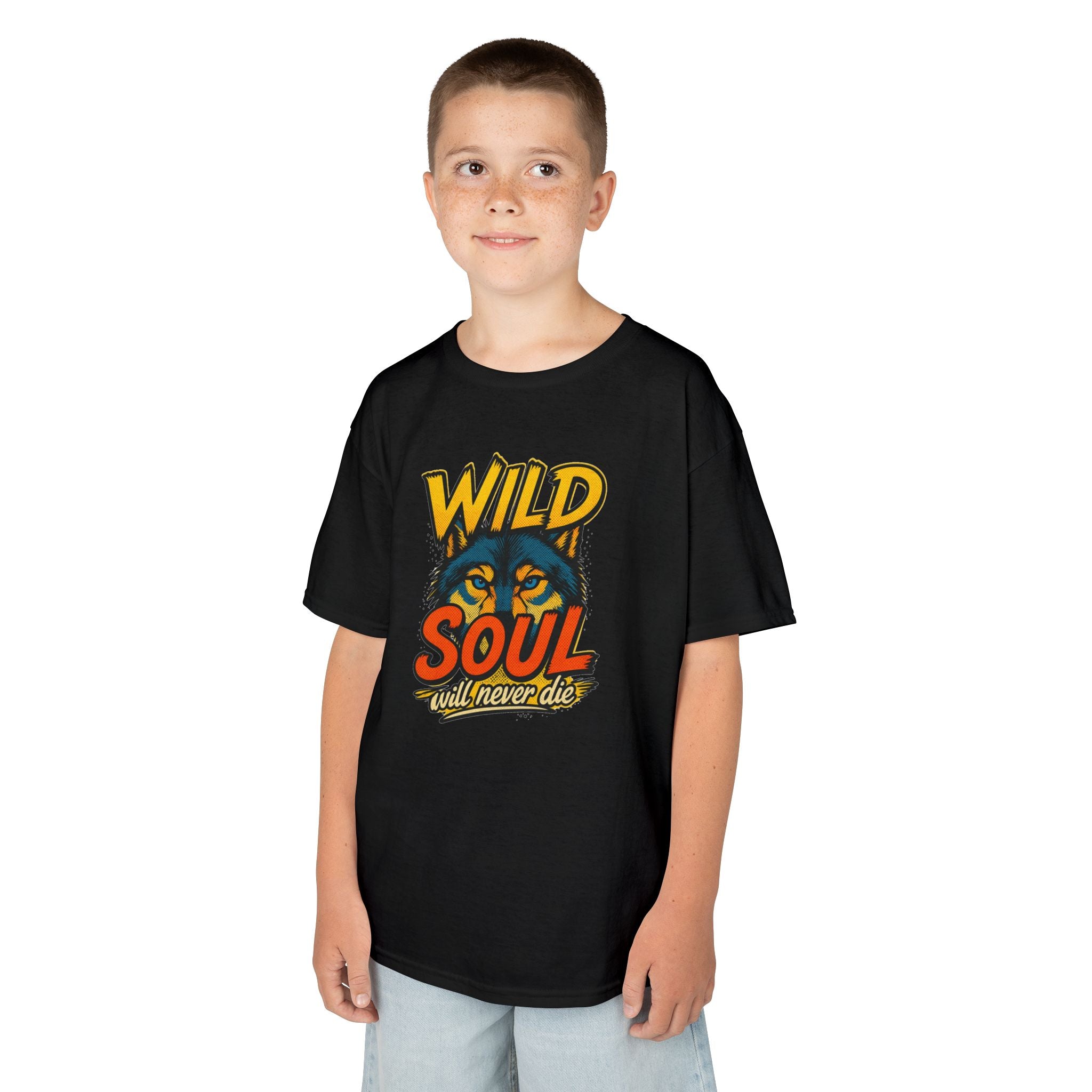 Kids Tee — "Wild Soul" Tiger Graphic Shirt for Bold Little Adventurers