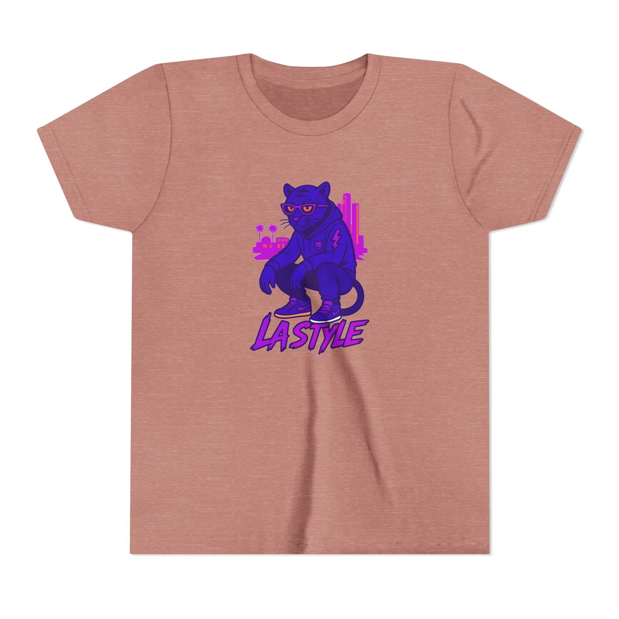 Youth Tee — Purple Panther 'Lastive' Graphic Kids Shirt