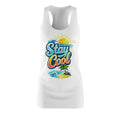 Stay Cool Racerback Dress — Tropical Beach Sun Graphic