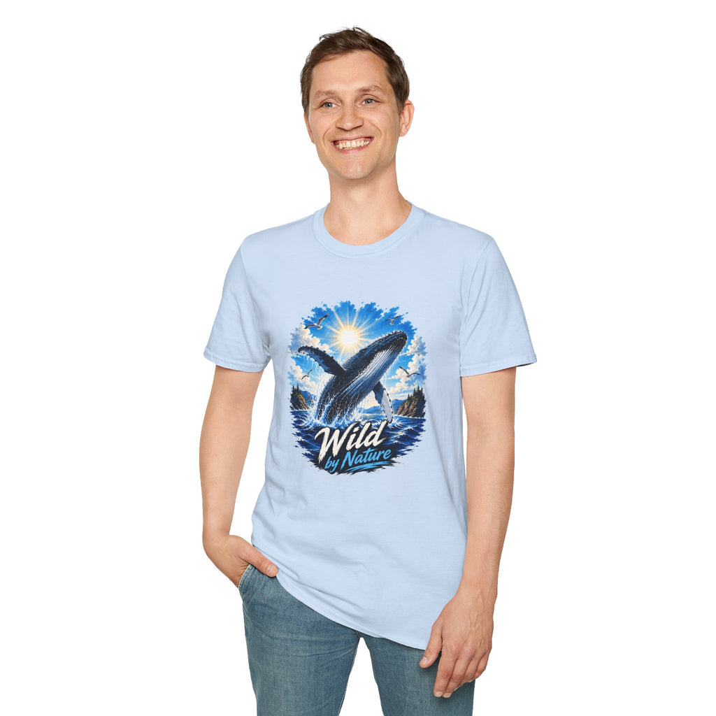 Whale T-Shirt, Ocean Whale Graphic Tee, Wild Nature Shirt, Ocean Lover Gift