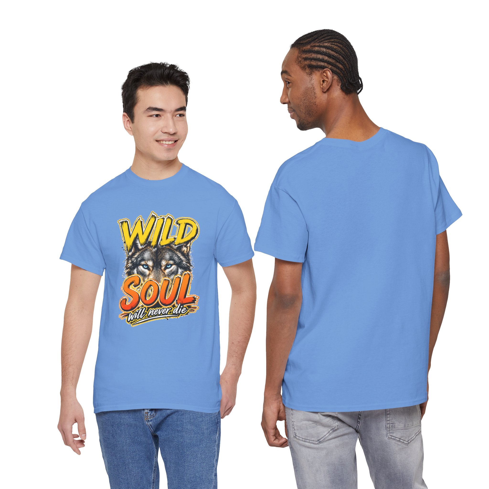 Wolf 'Wild Soul' Graphic Tee – Bold Wildlife Shirt for Nature Lovers