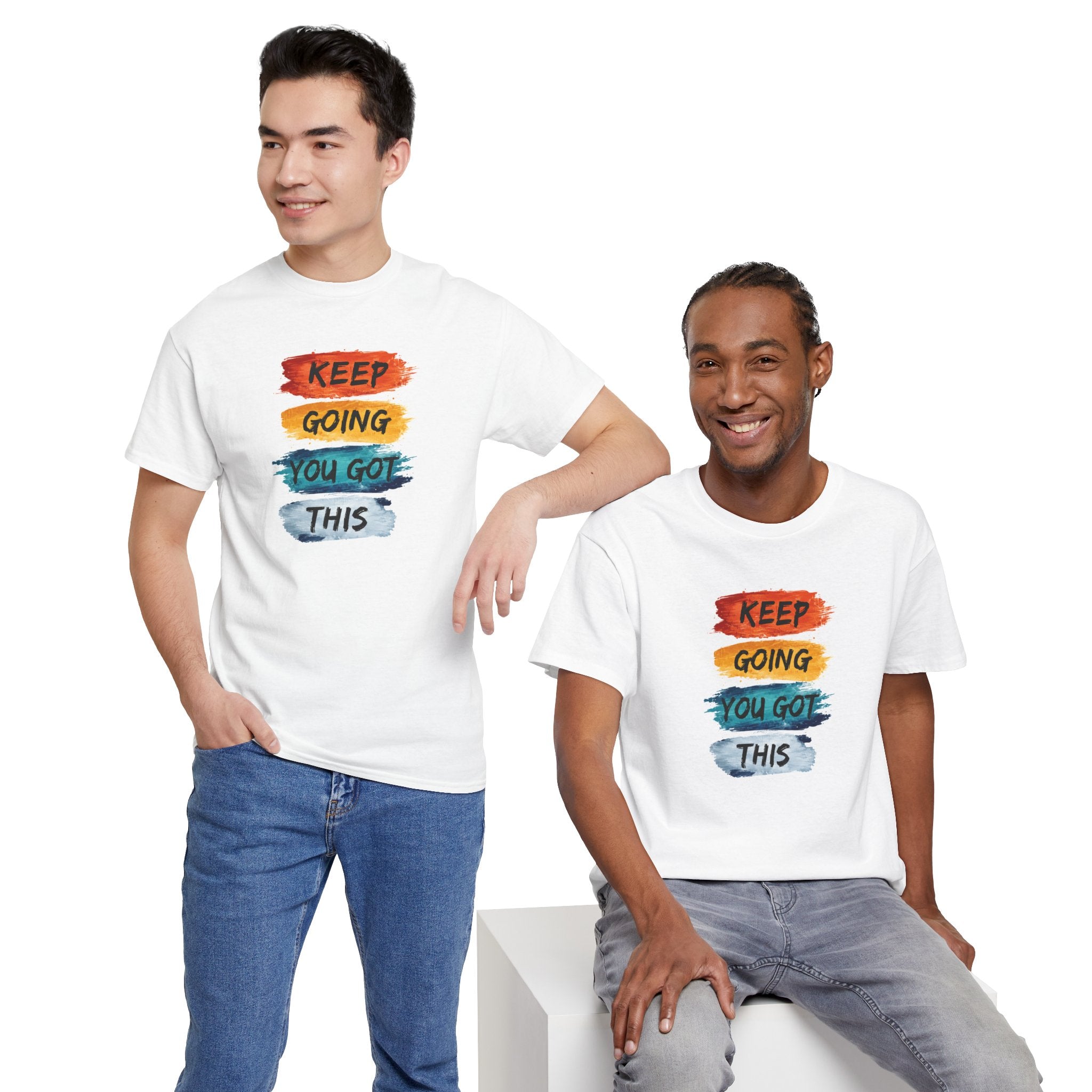 Keep Going You Got This Tee  Motivational Watercolor Brushstroke T-Shirt
