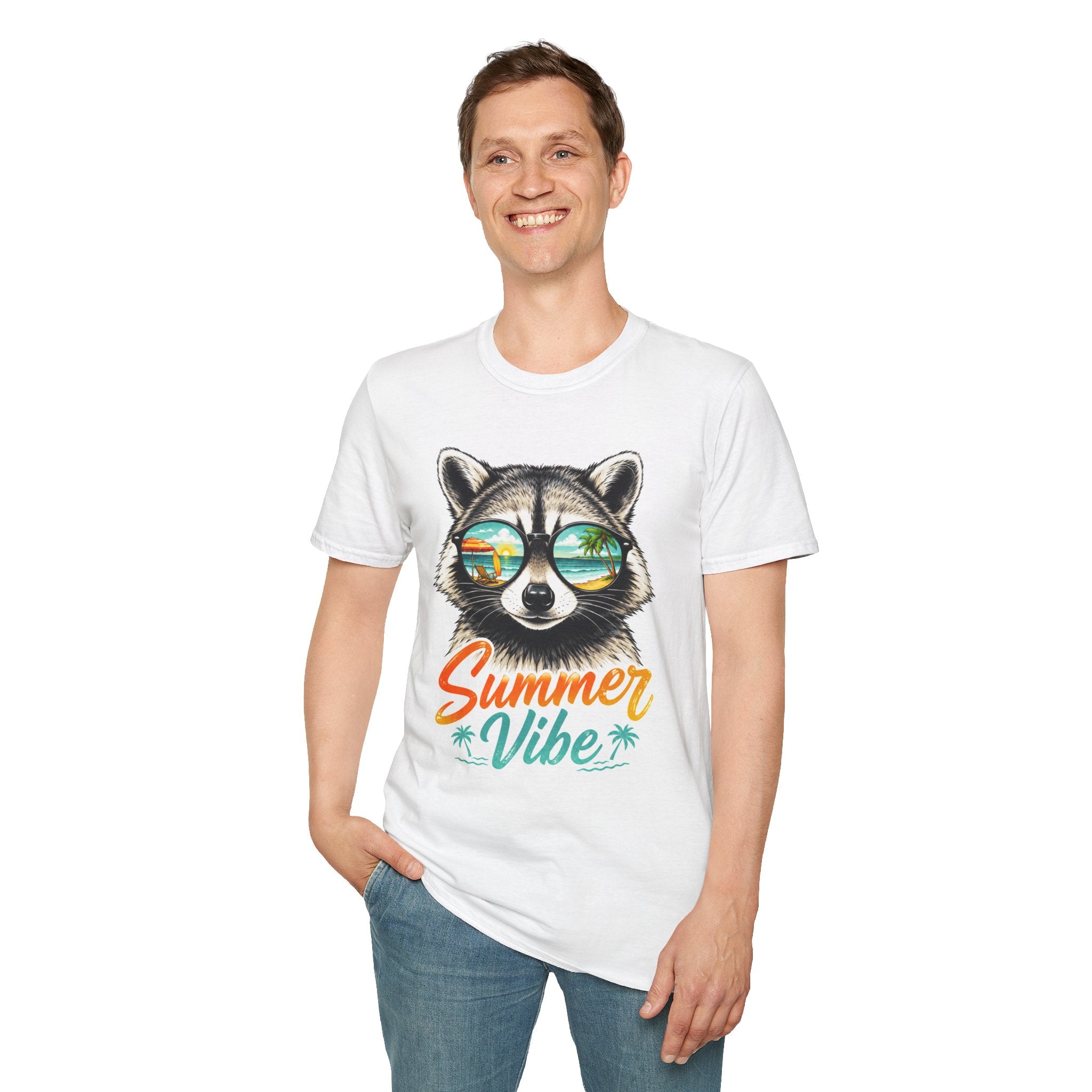Summer Vibe Raccoon T-Shirt