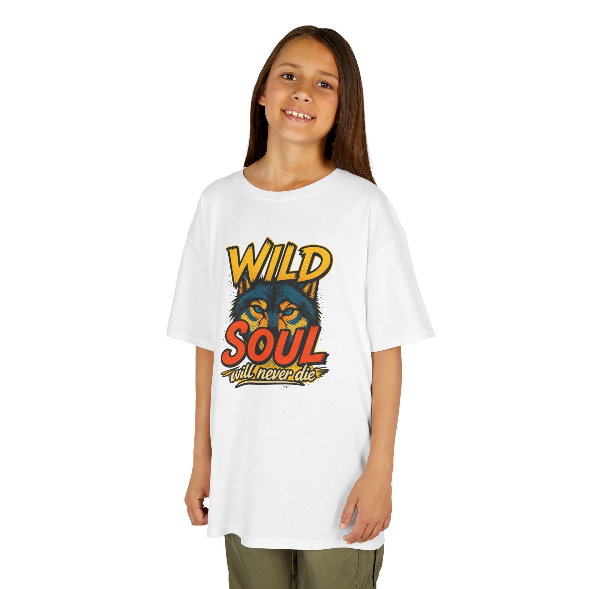 Kids Tee — "Wild Soul" Tiger Graphic Shirt for Bold Little Adventurers
