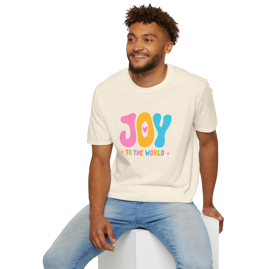 Joy to the World T-Shirt — Colorful Holiday Christmas Tee