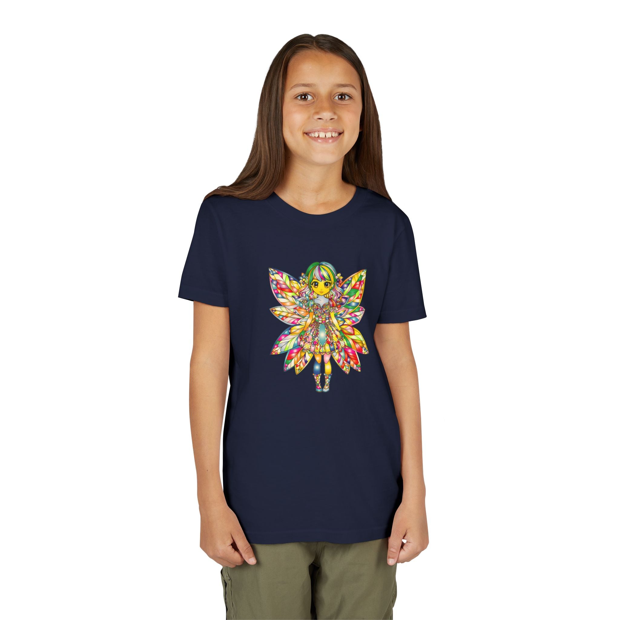 Rainbow Fairy Shirt for Girls, Magical Fairy Kids Tee, Cute Fantasy T-Shirt, Colorful Fairy Gift