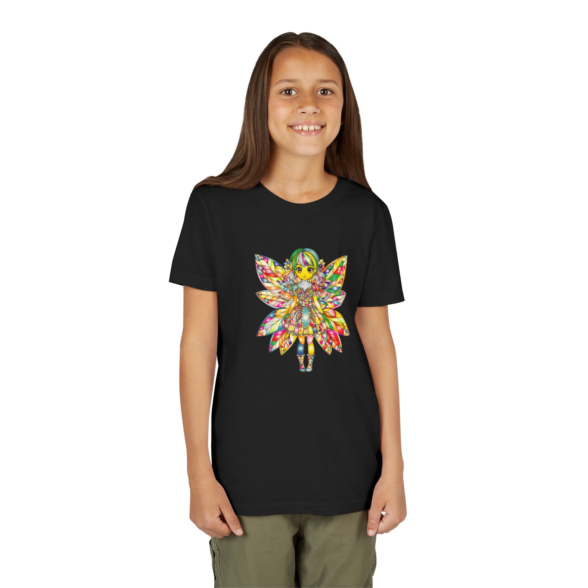 Rainbow Fairy Shirt for Girls, Magical Fairy Kids Tee, Cute Fantasy T-Shirt, Colorful Fairy Gift