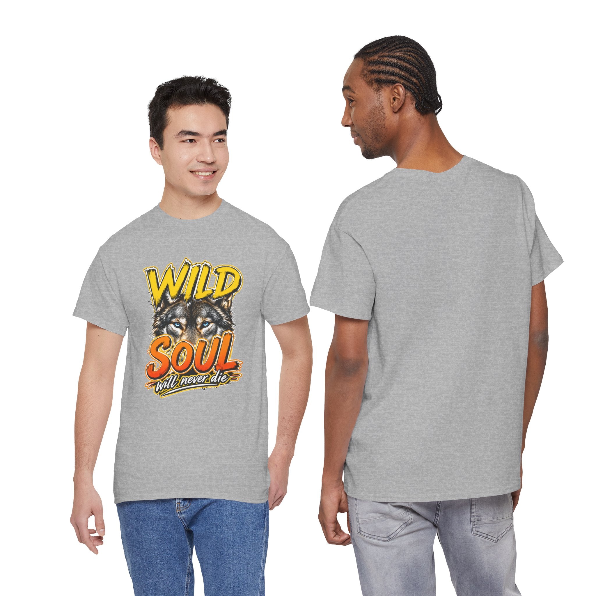 Wolf 'Wild Soul' Graphic Tee – Bold Wildlife Shirt for Nature Lovers