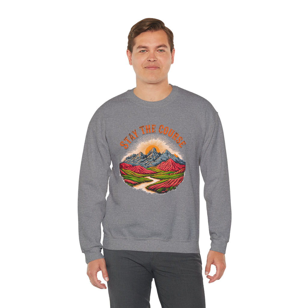 Stay the Course Sweatshirt - Scenic Mountain Crewneck