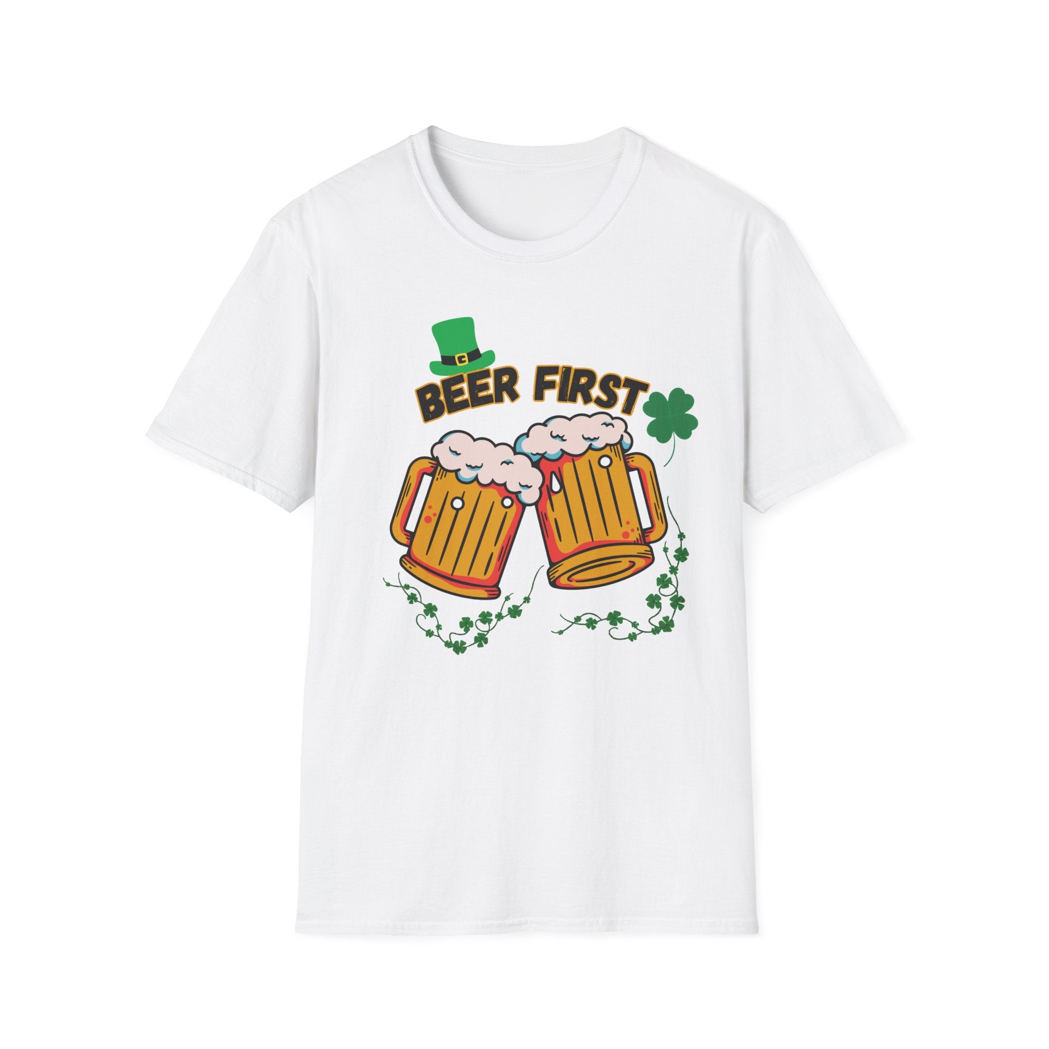 Beer First T-Shirt — St. Patrick's Day Beer Mug Tee