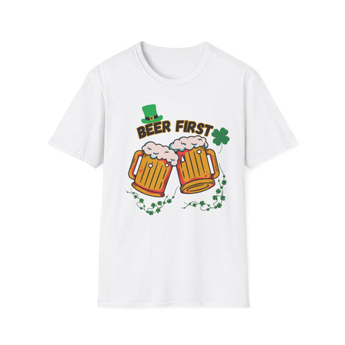 Beer First T-Shirt — St. Patrick's Day Beer Mug Tee