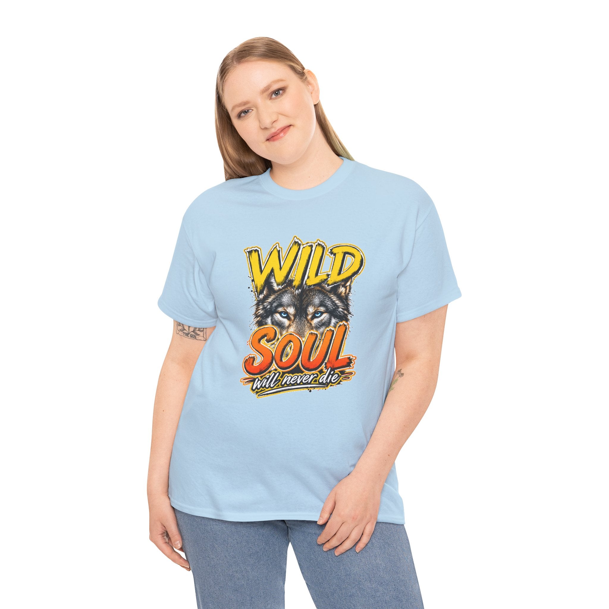 Wolf 'Wild Soul' Graphic Tee – Bold Wildlife Shirt for Nature Lovers