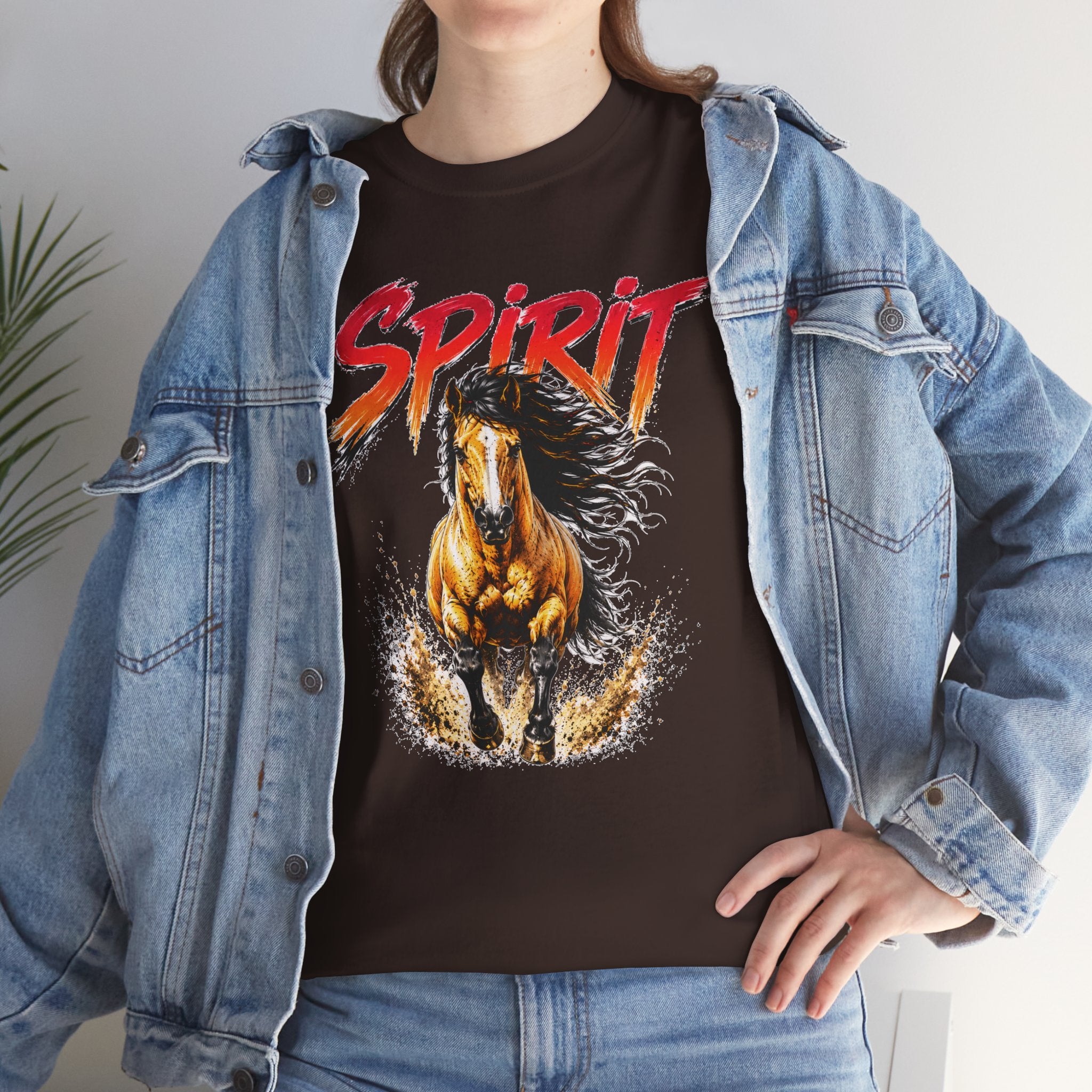 Spirit Running Horse T-Shirt — Wild Mustang Graphic Tee