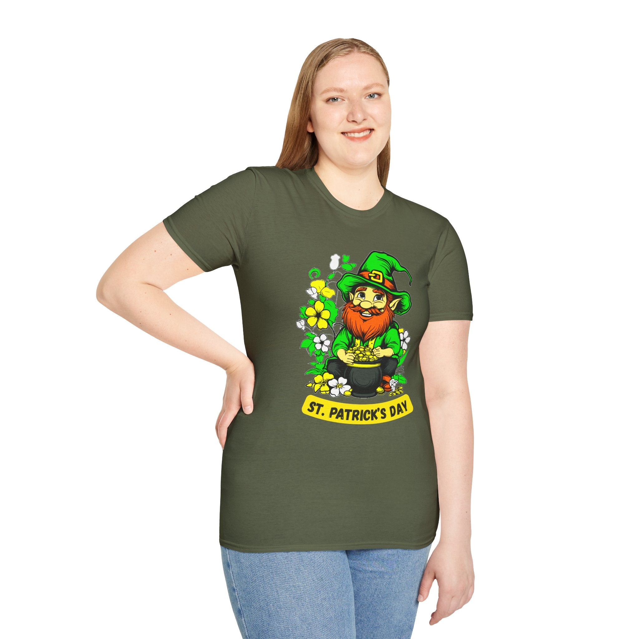 Lucky Leprechaun with Pot of Gold T-Shirt | St. Patrick's Day