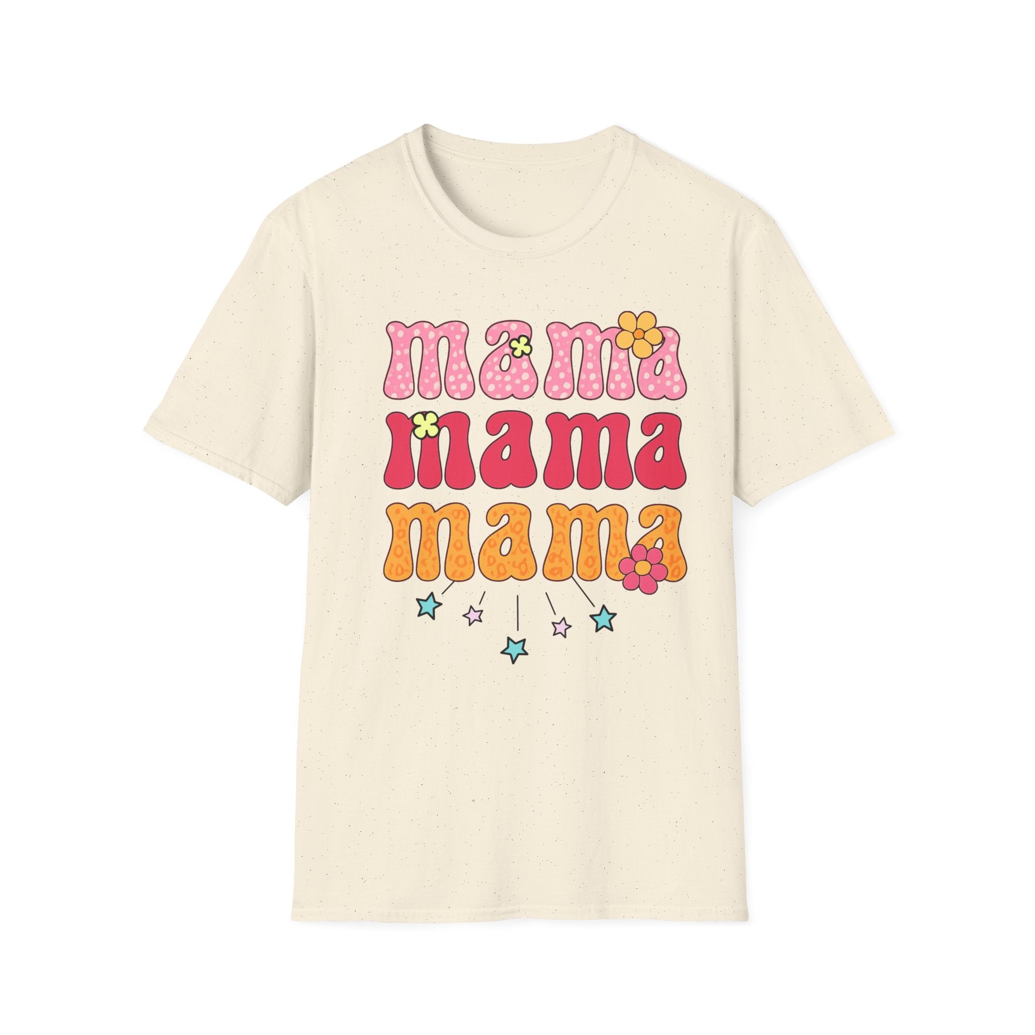 Mama Shirt, Retro Mama Tee, Cute Mom Shirt, Mother's Day Gift, Floral Mama Shirt, Trendy Mom T-Shirt