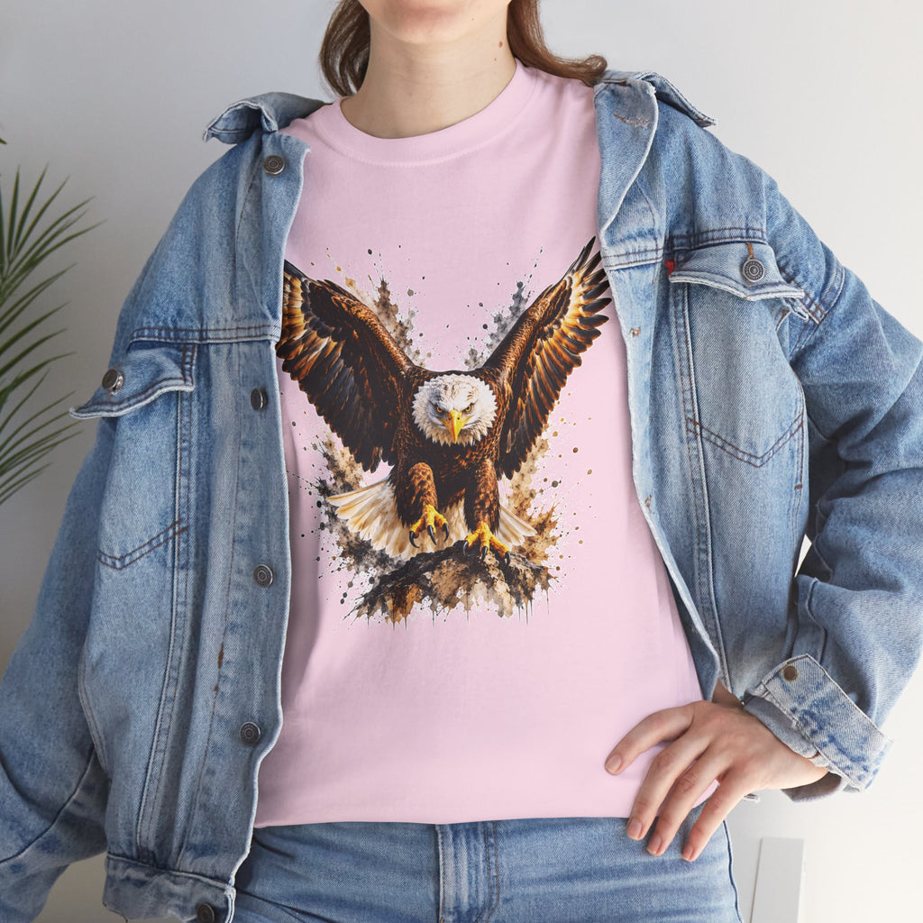 Majestic Bald Eagle T-Shirt, Eagle Graphic Tee, Patriotic Wildlife Shirt, Unisex Bird Lover Tee, American Eagle Gift