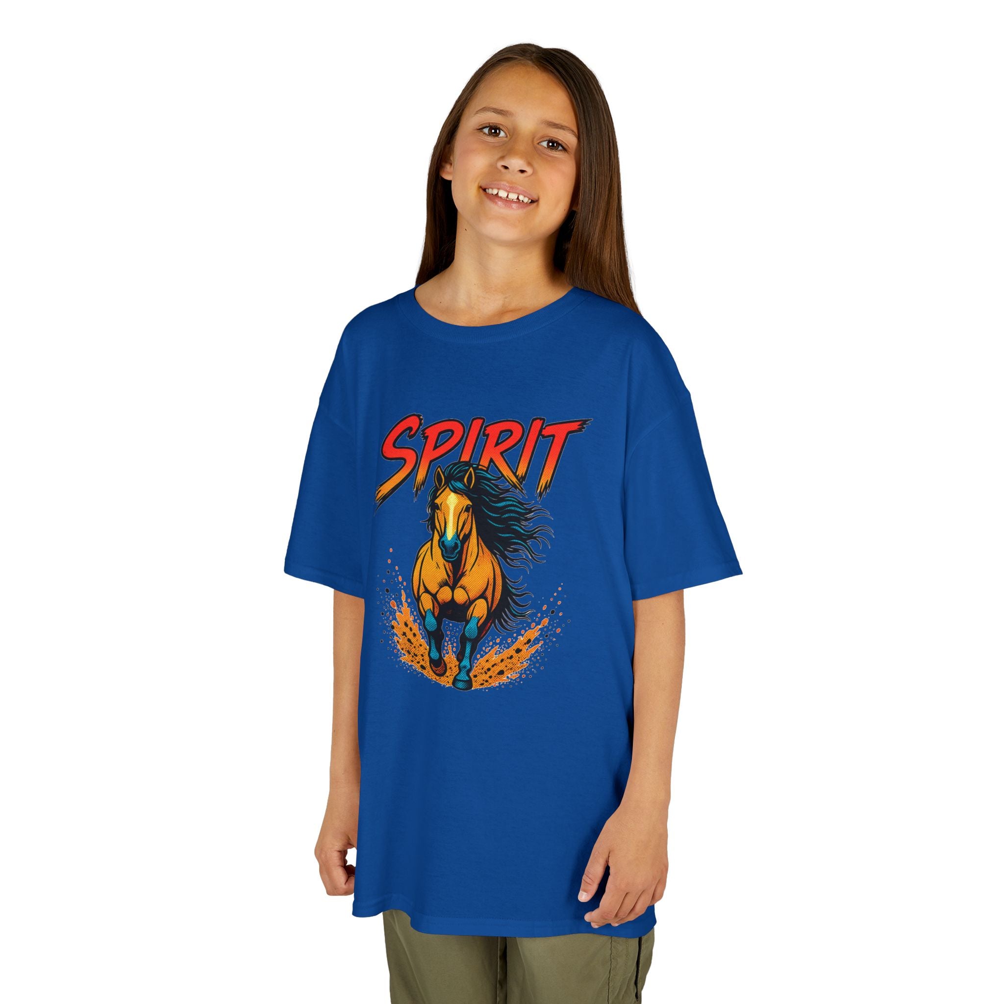 Kids 'Spirit' Galloping Horse T‑Shirt — Youth Graphic Tee for Horse Lovers
