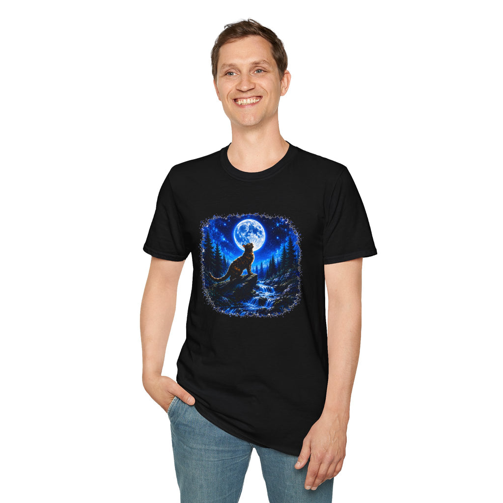 Cat Howl T-Shirt – Moonlit Night Graphic Tee