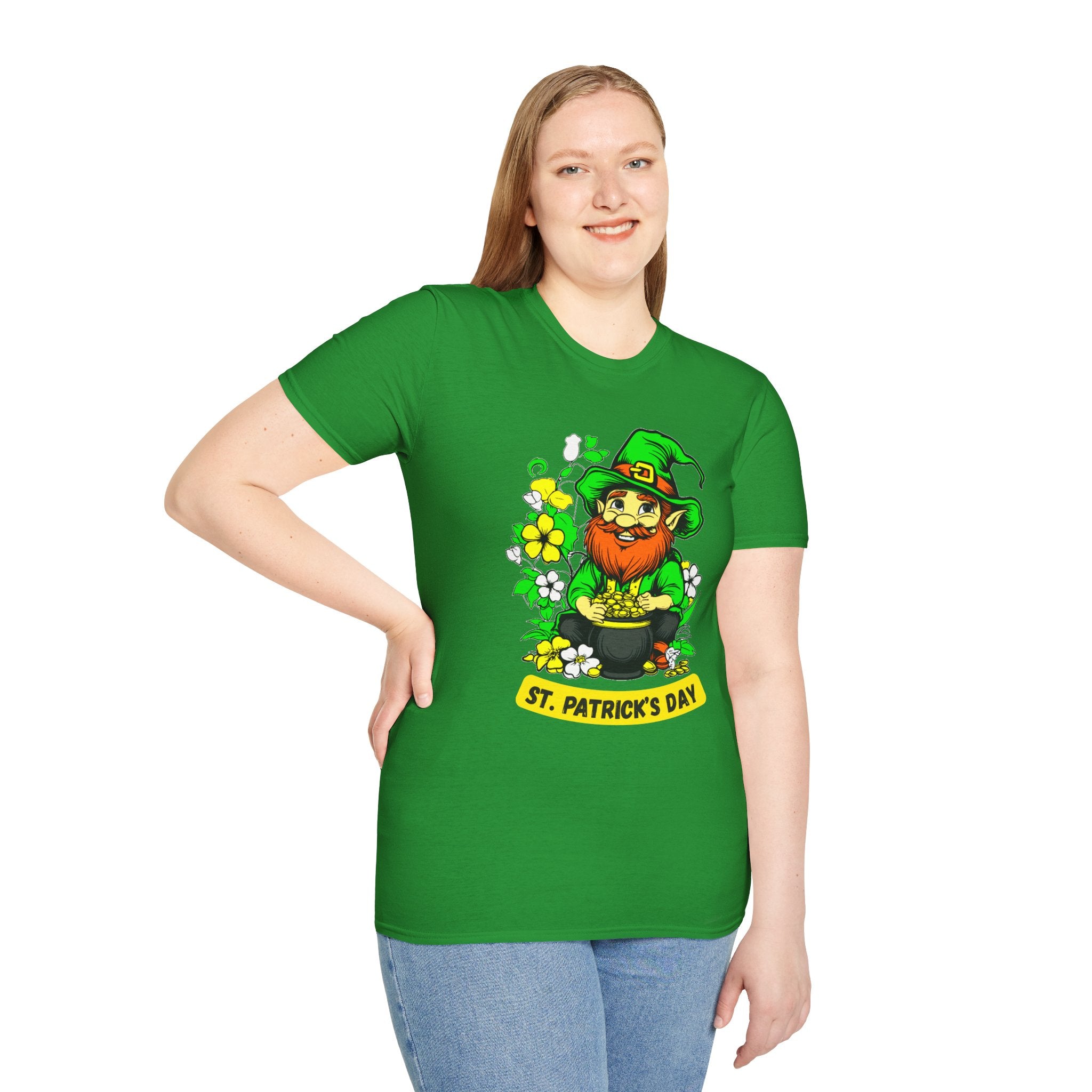 Lucky Leprechaun with Pot of Gold T-Shirt | St. Patrick's Day