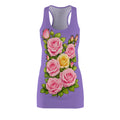 Lavender Rose Floral Dress | Women's Lightweight Summer Dress