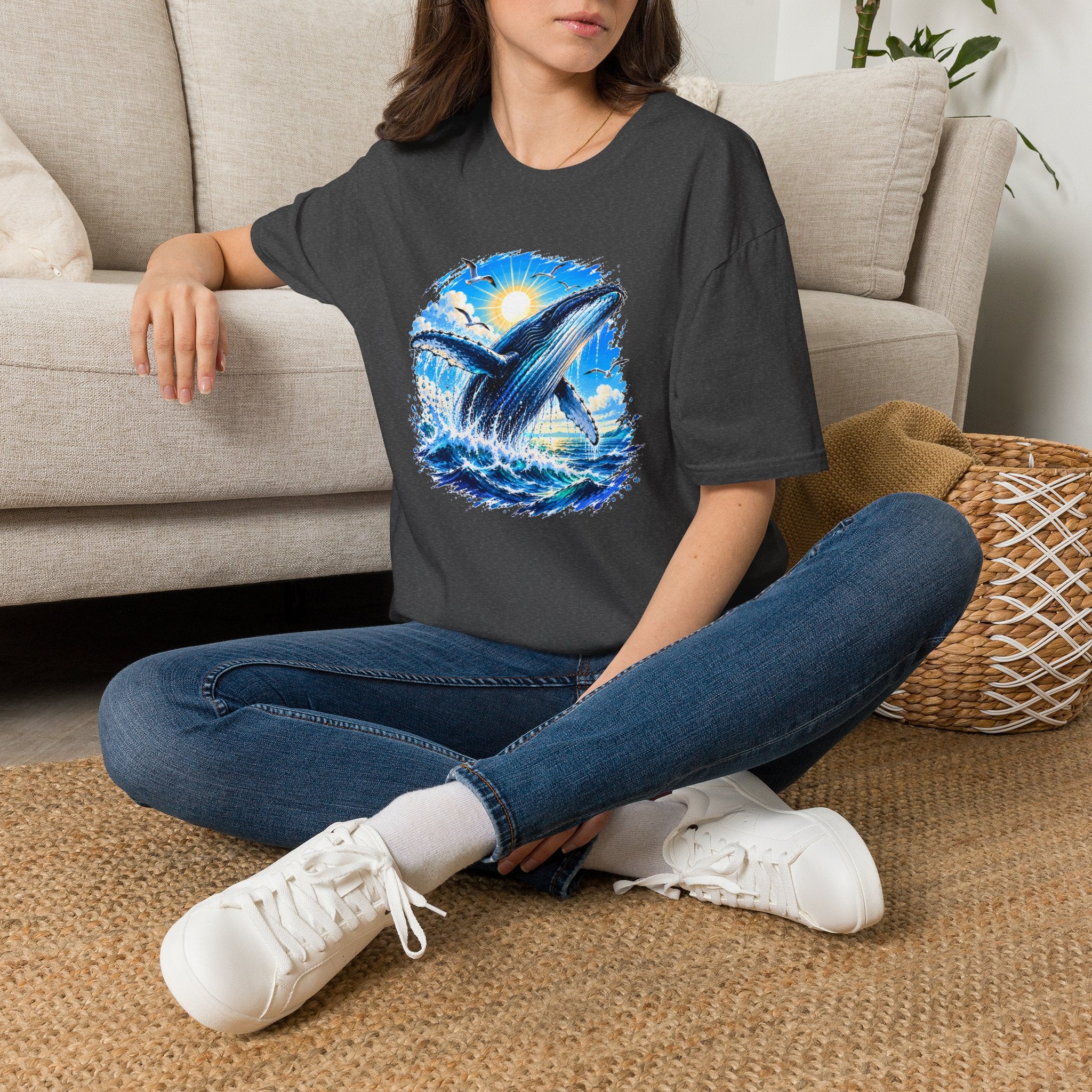 Whale Shirt, Ocean T-Shirt, Humpback Whale Shirt, Sea Life Tee, Beach Lover Gift, Ocean Lover Shirt
