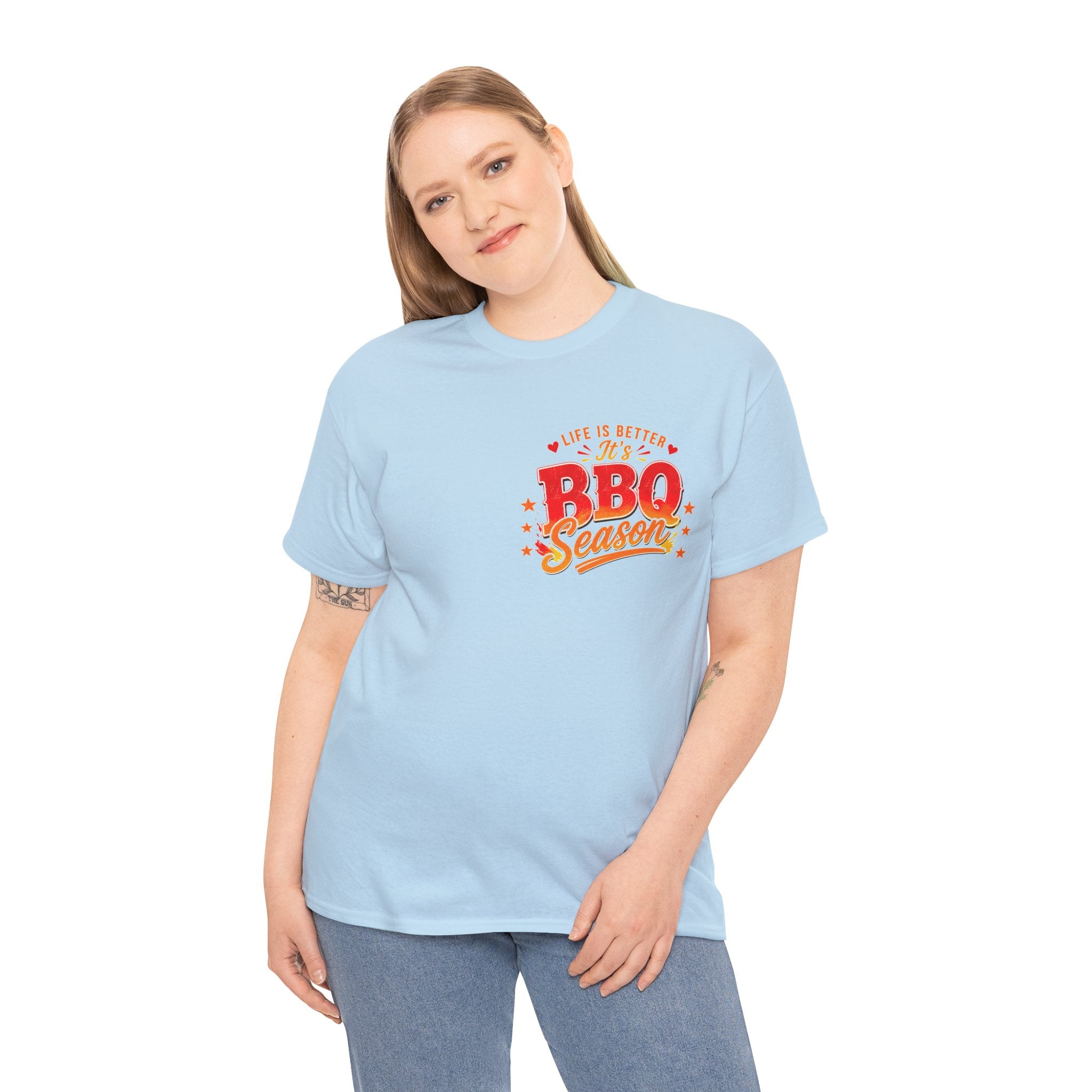 BBQ Season T-Shirt | Life Is Better It's BBQ Season Tee | Funny Grill Shirt | Summer Cookout Tee | Barbecue Lover Gift | Backyard BBQ Shirt