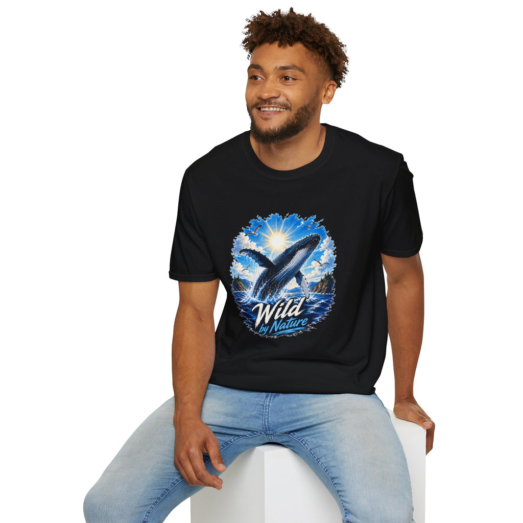 Whale T-Shirt, Ocean Whale Graphic Tee, Wild Nature Shirt, Ocean Lover Gift