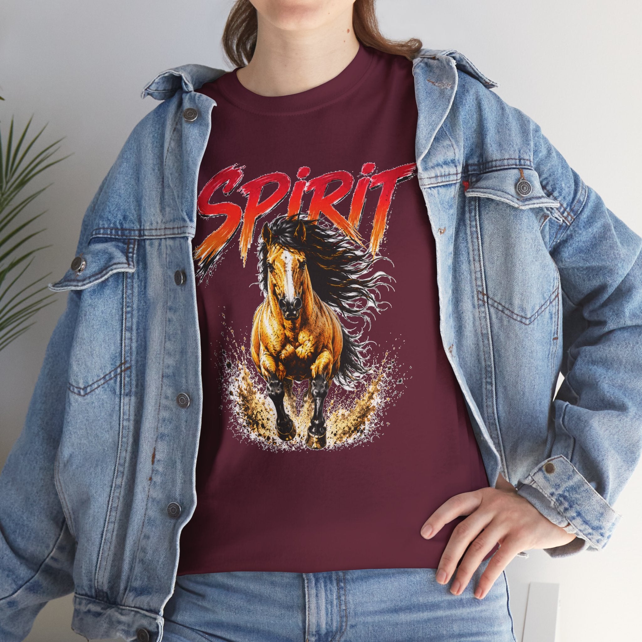 Spirit Running Horse T-Shirt — Wild Mustang Graphic Tee
