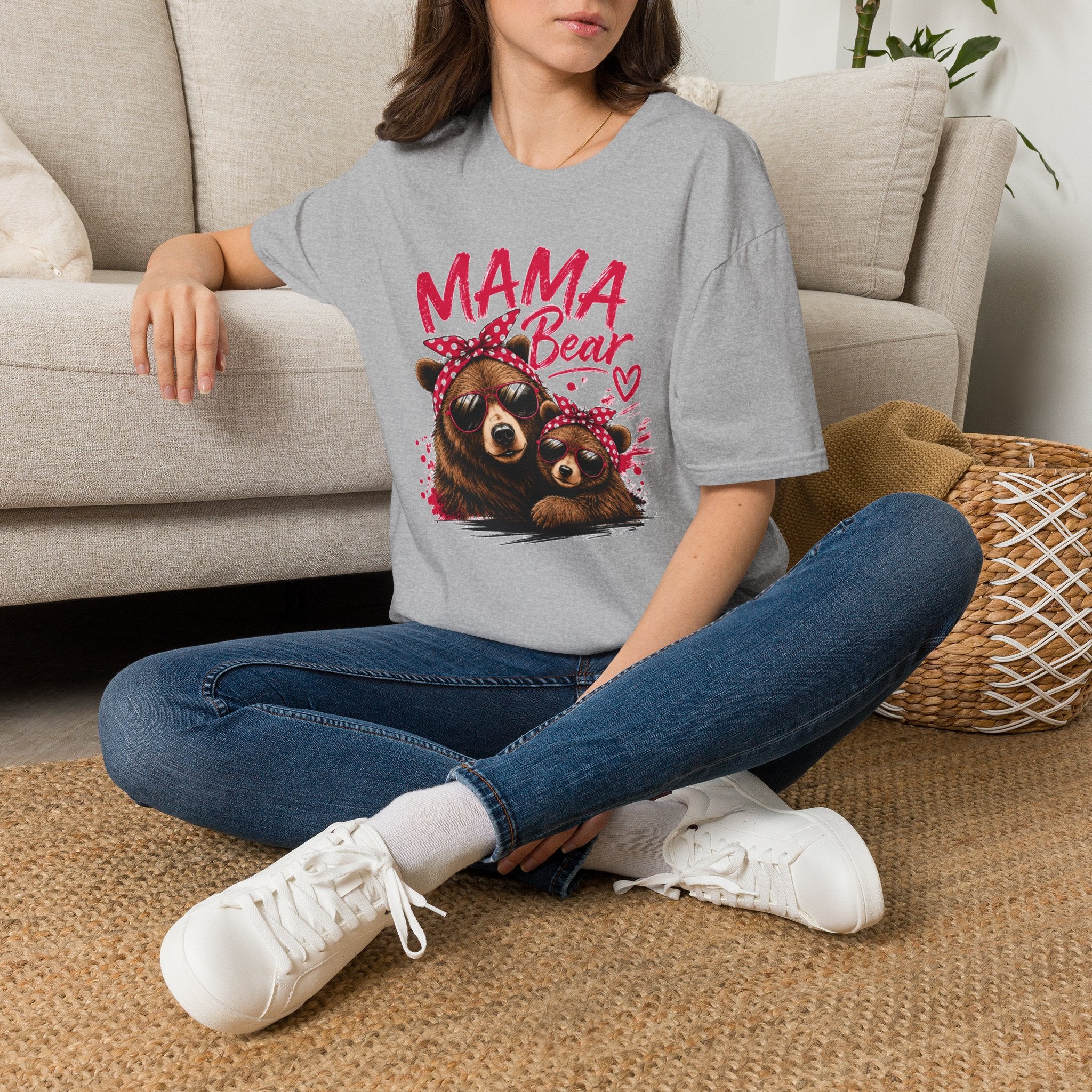 Mama Bear T-Shirt — Cute Sunglasses Bear Graphic